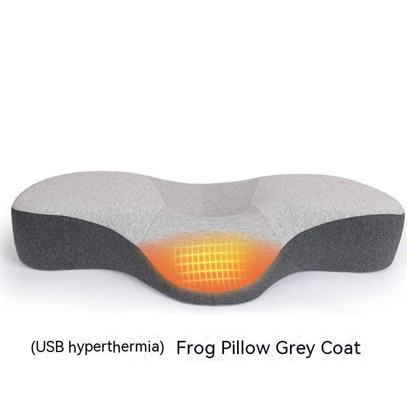 Memory Cotton Cervical Pillow – Low Profile Neck Support with Optional USB Heat Therapy - Image 2
