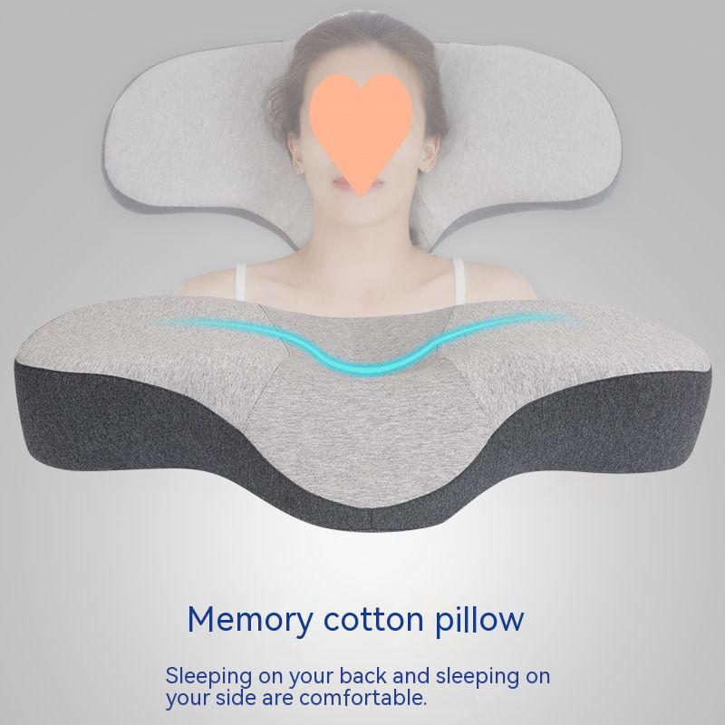Memory Cotton Cervical Pillow – Low Profile Neck Support with Optional USB Heat Therapy - Image 5