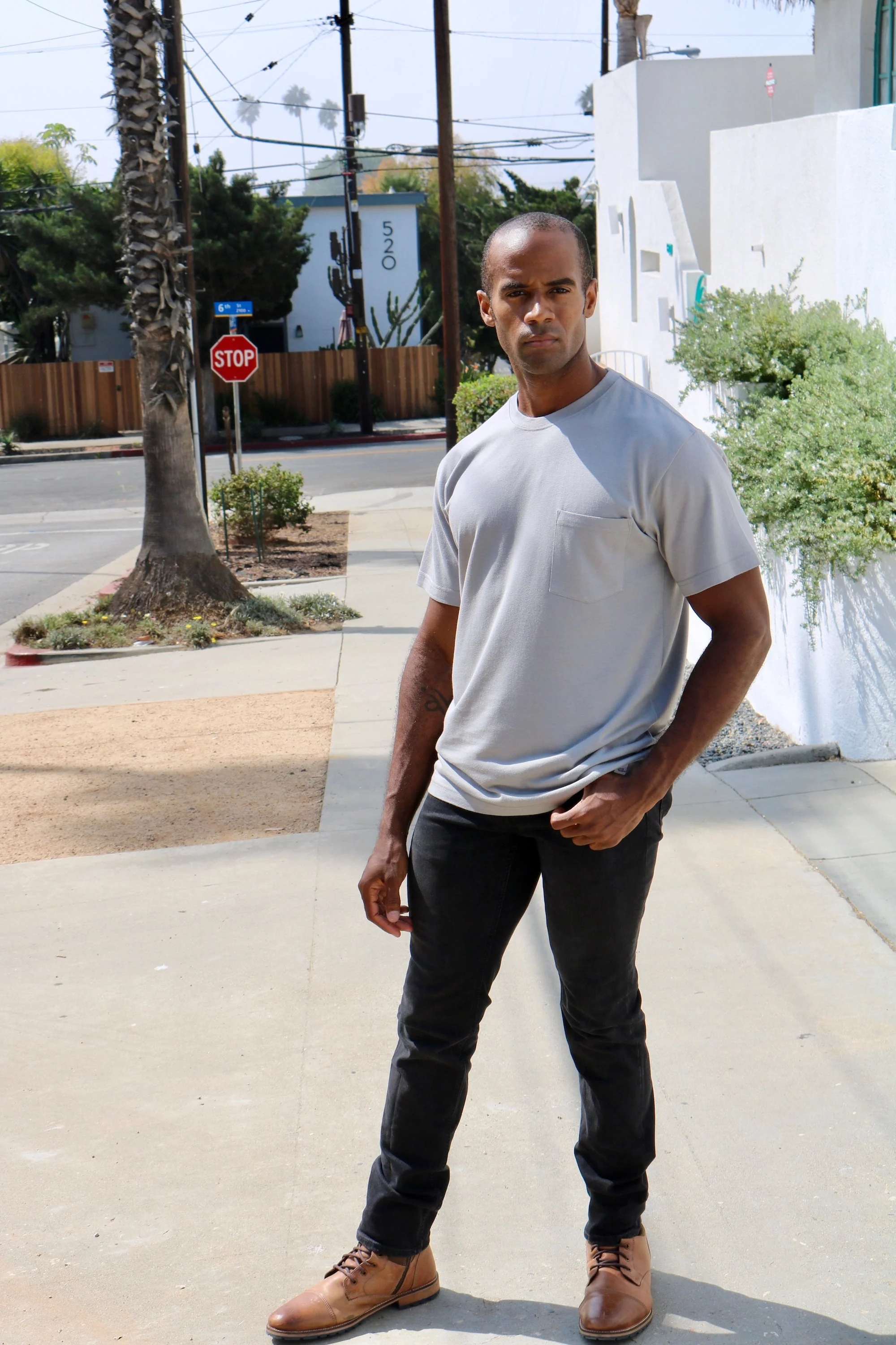 Men's Bamboo Viscose/Organic Cotton Pocket T-Shirt - Image 3