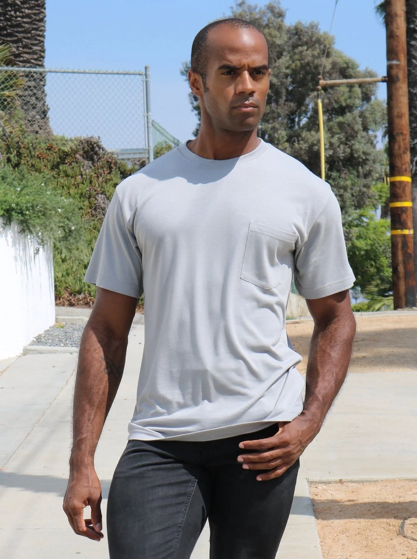Men's Bamboo Viscose/Organic Cotton Pocket T-Shirt - Image 6