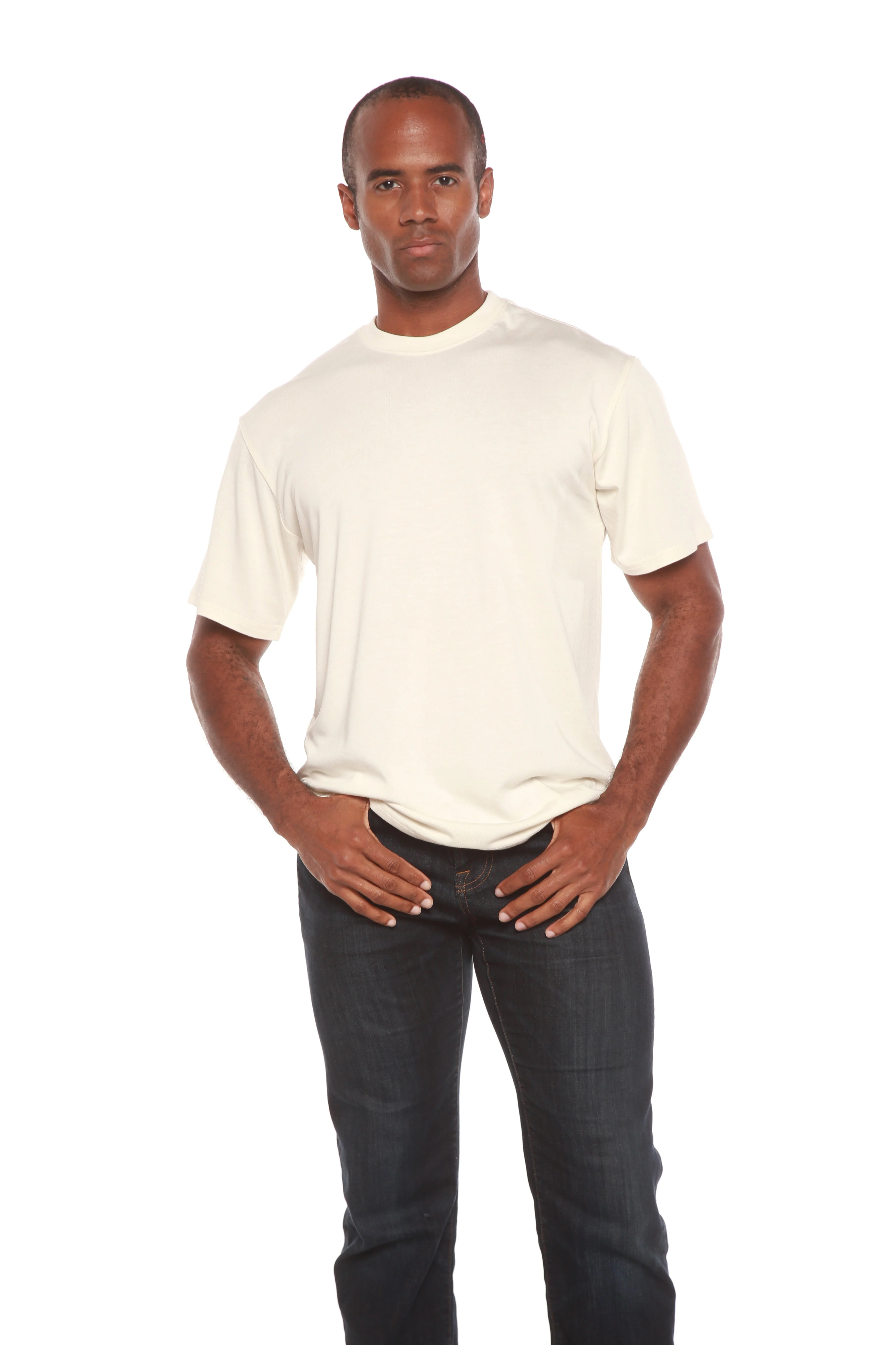 Men's Bamboo Viscose/Organic Cotton Short Sleeve Contrast Stitch T-Shirt - Image 9