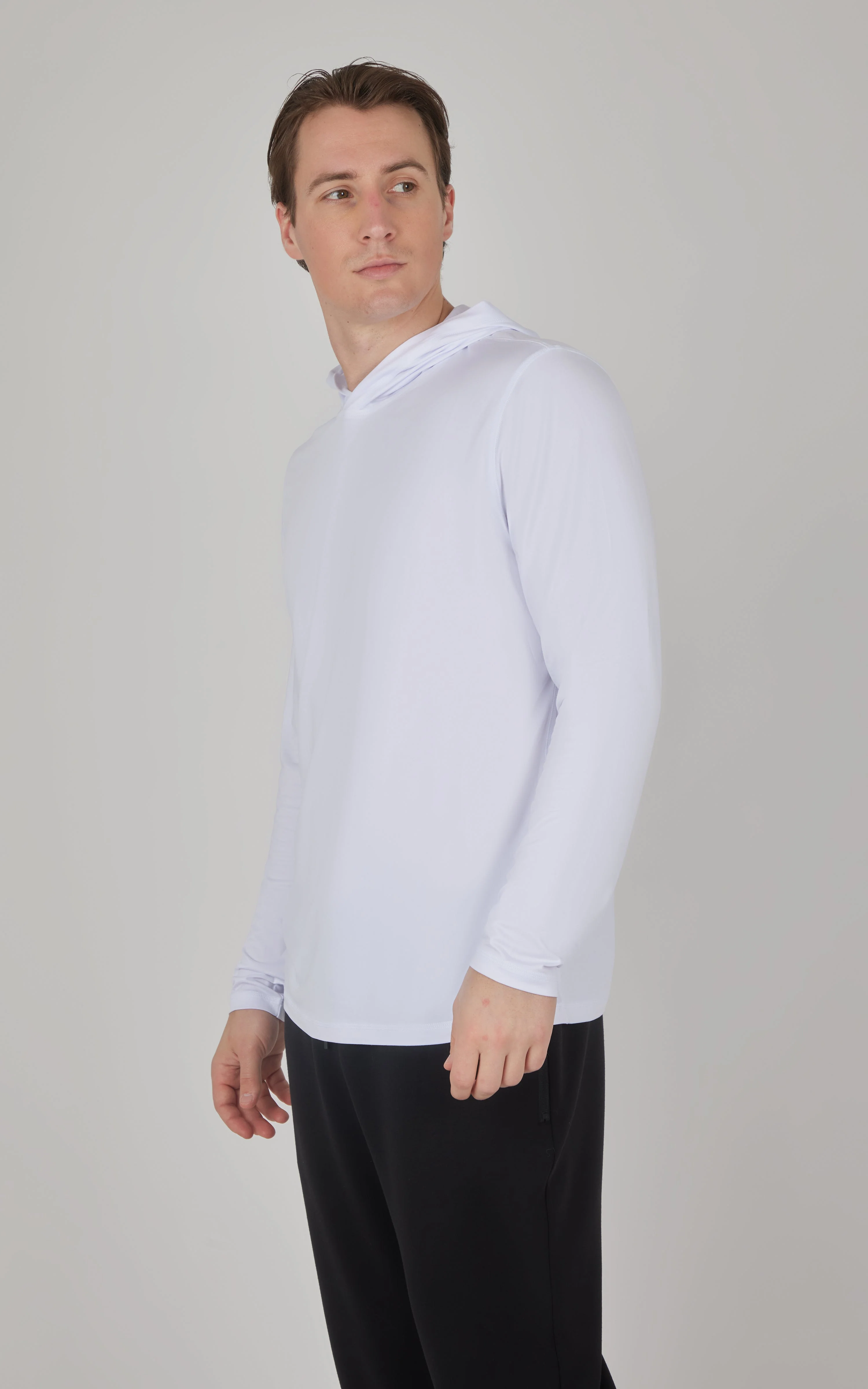 Men's Cationic Long Sleeve Hooded Shirt - Image 11