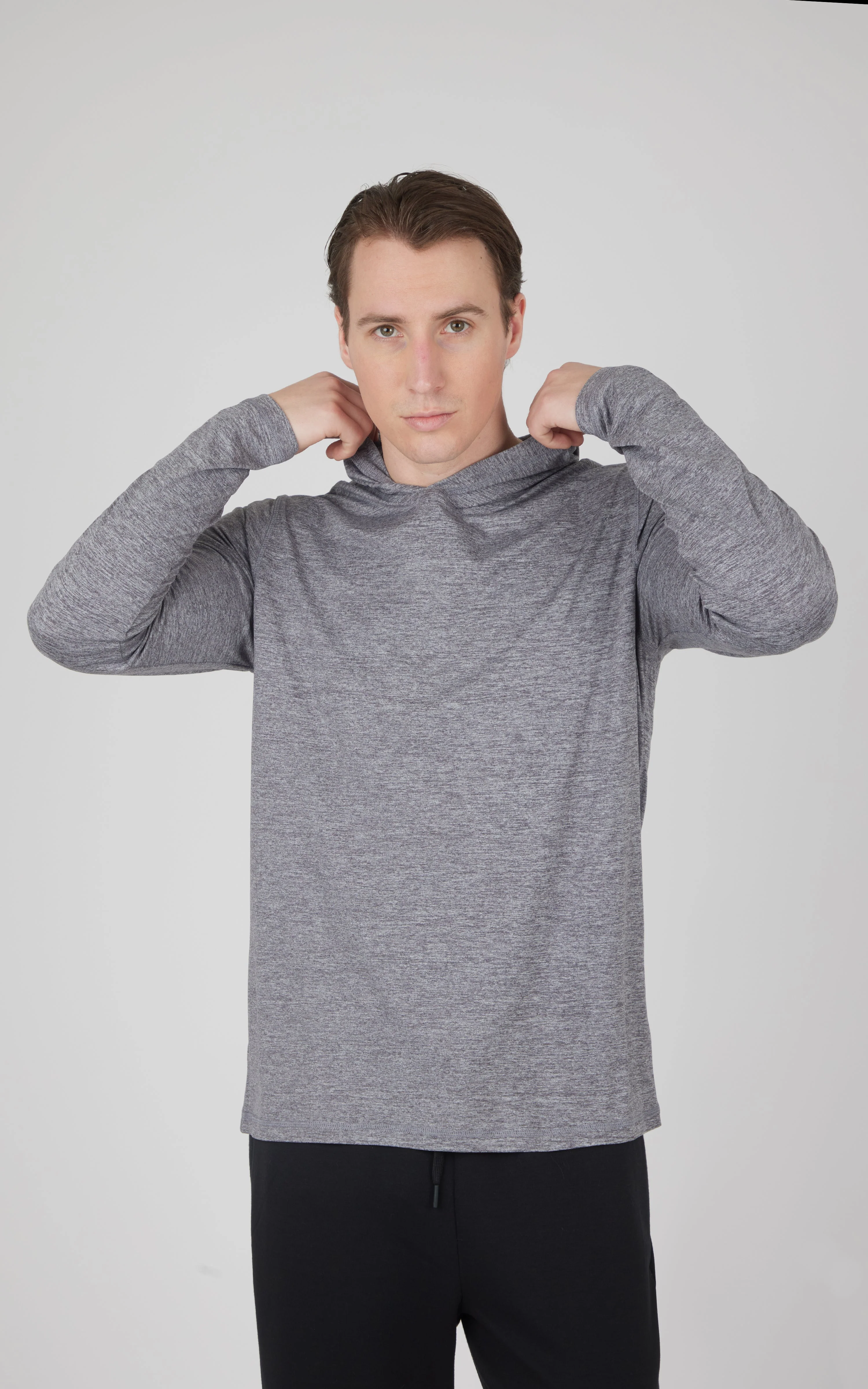 Men's Cationic Long Sleeve Hooded Shirt - Image 18