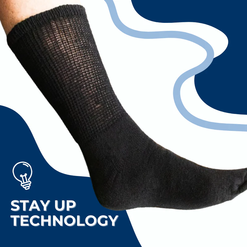 Men's Cotton Diabetic Crew Socks (6 Pair) - Image 15