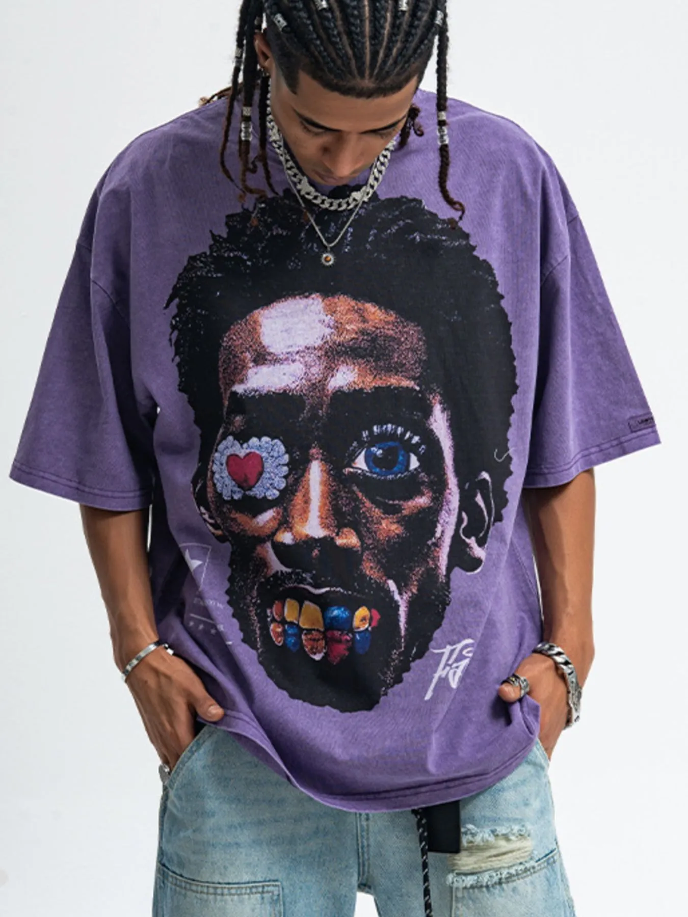 Men's Graphic Round Neck Short Sleeve T-Shirt - Image 3