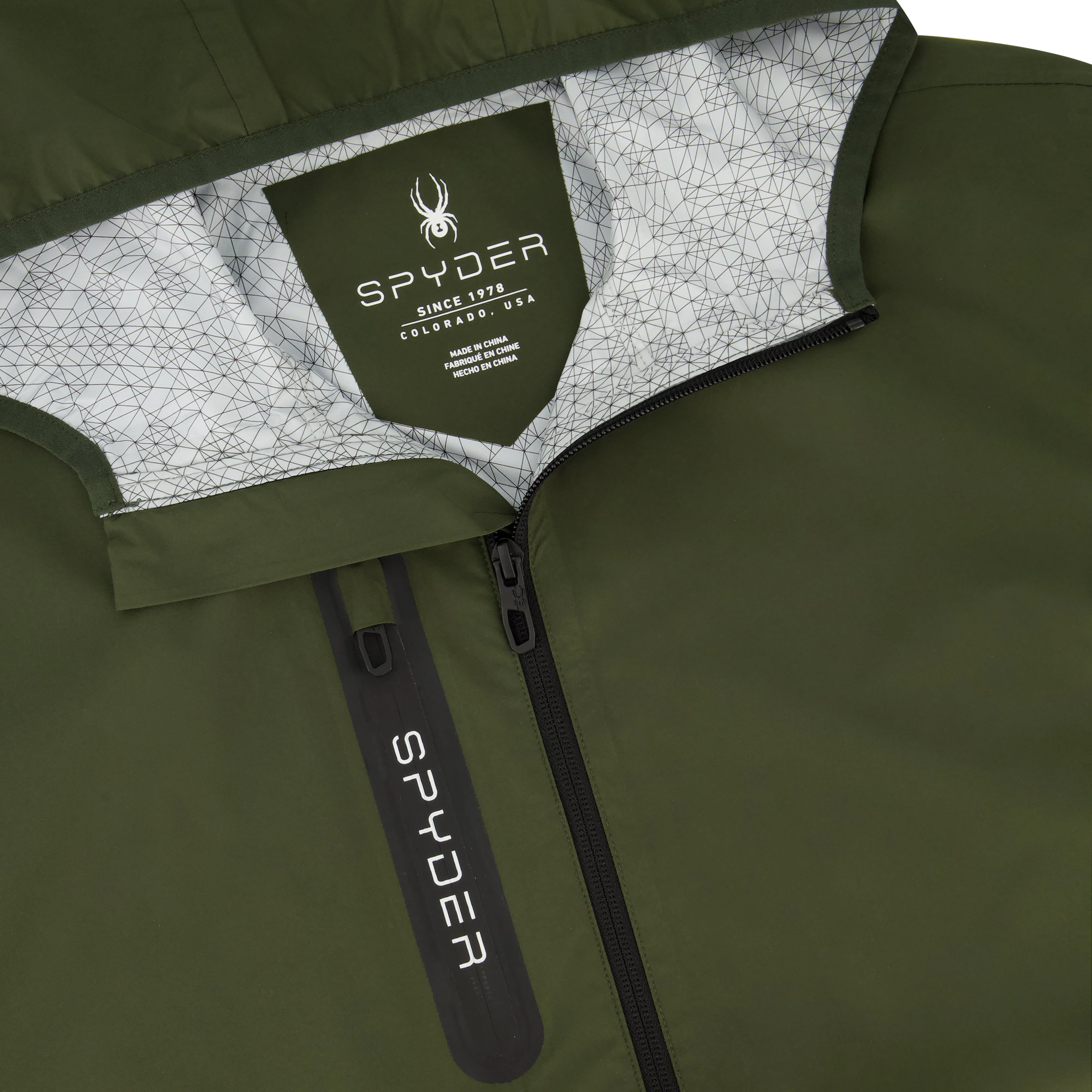 Men's Mountain Mist Rain Jacket - Olive - Image 4
