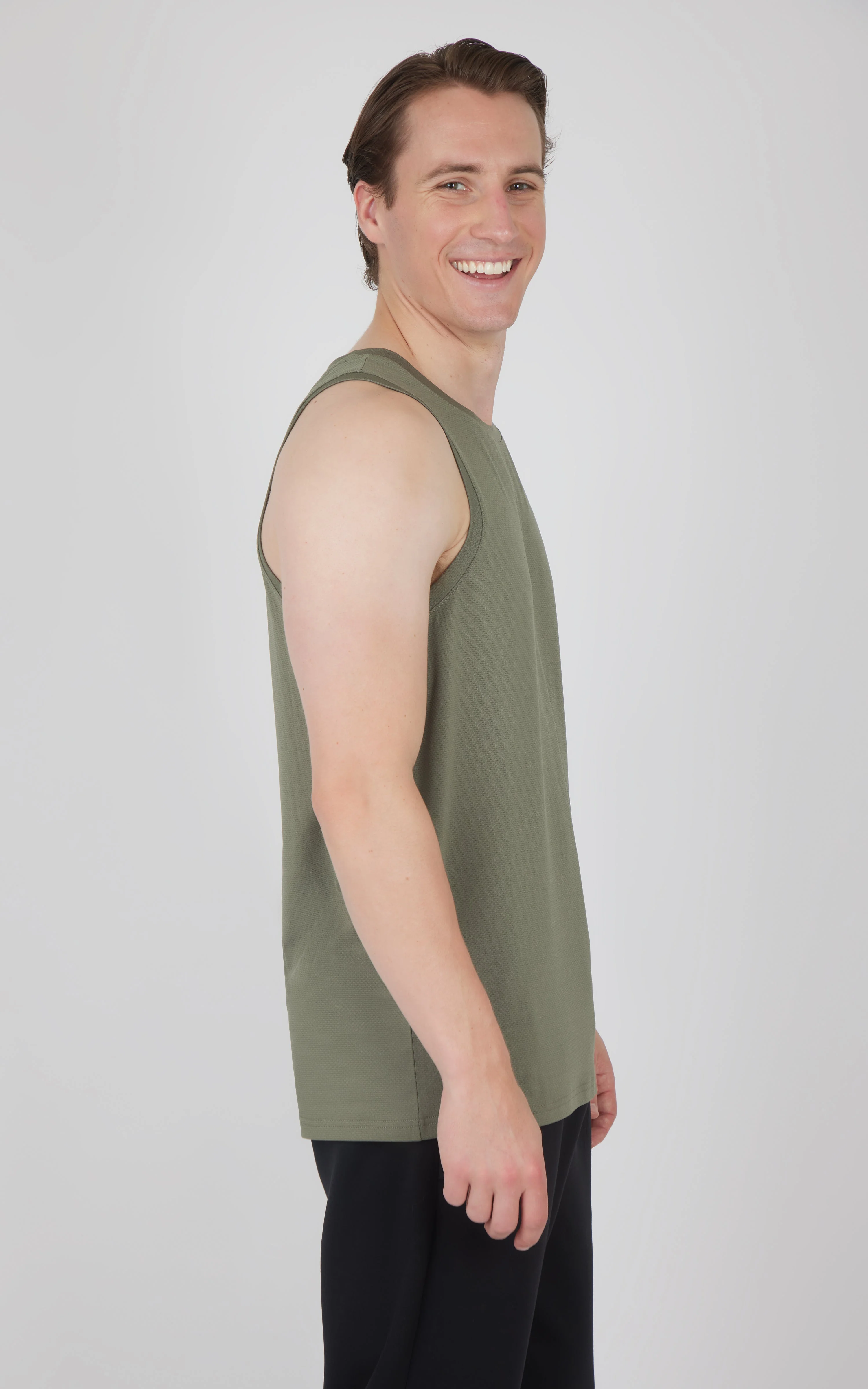 Men's Pique Race Track Muscle Tank - Image 8