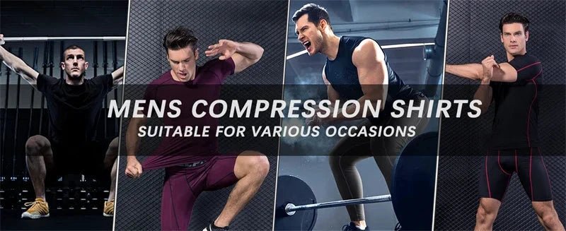 Men's Print Compression Shirts Summer Short Sleeve Rash Guard Gym Workout T-shirt Athletic Quick Dry Baselayer Undershirts Tops - Image 8
