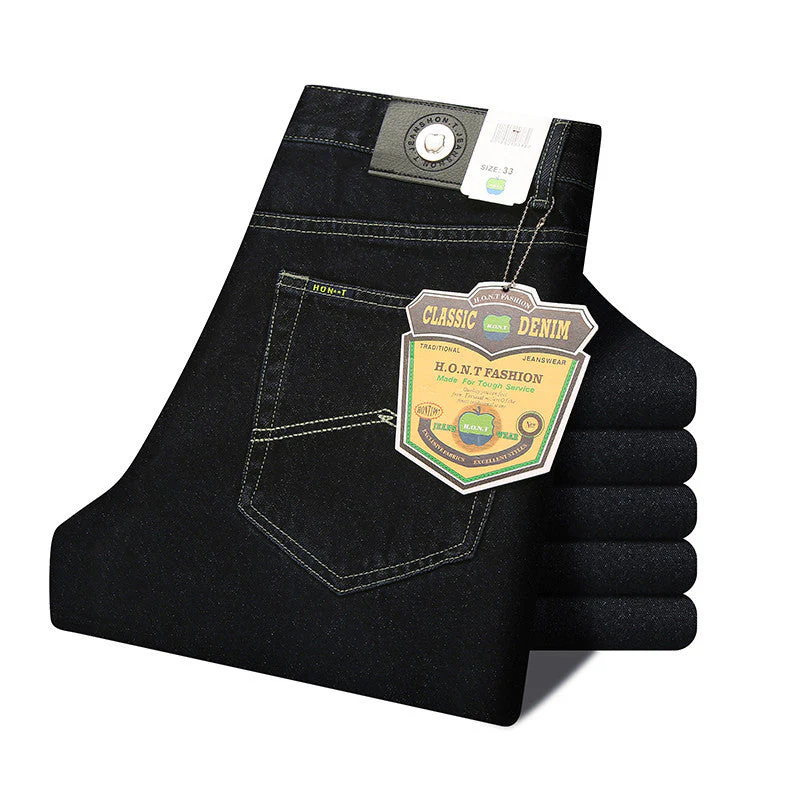 Men's Retro High-rise Loose Straight-leg Jeans - Image 7