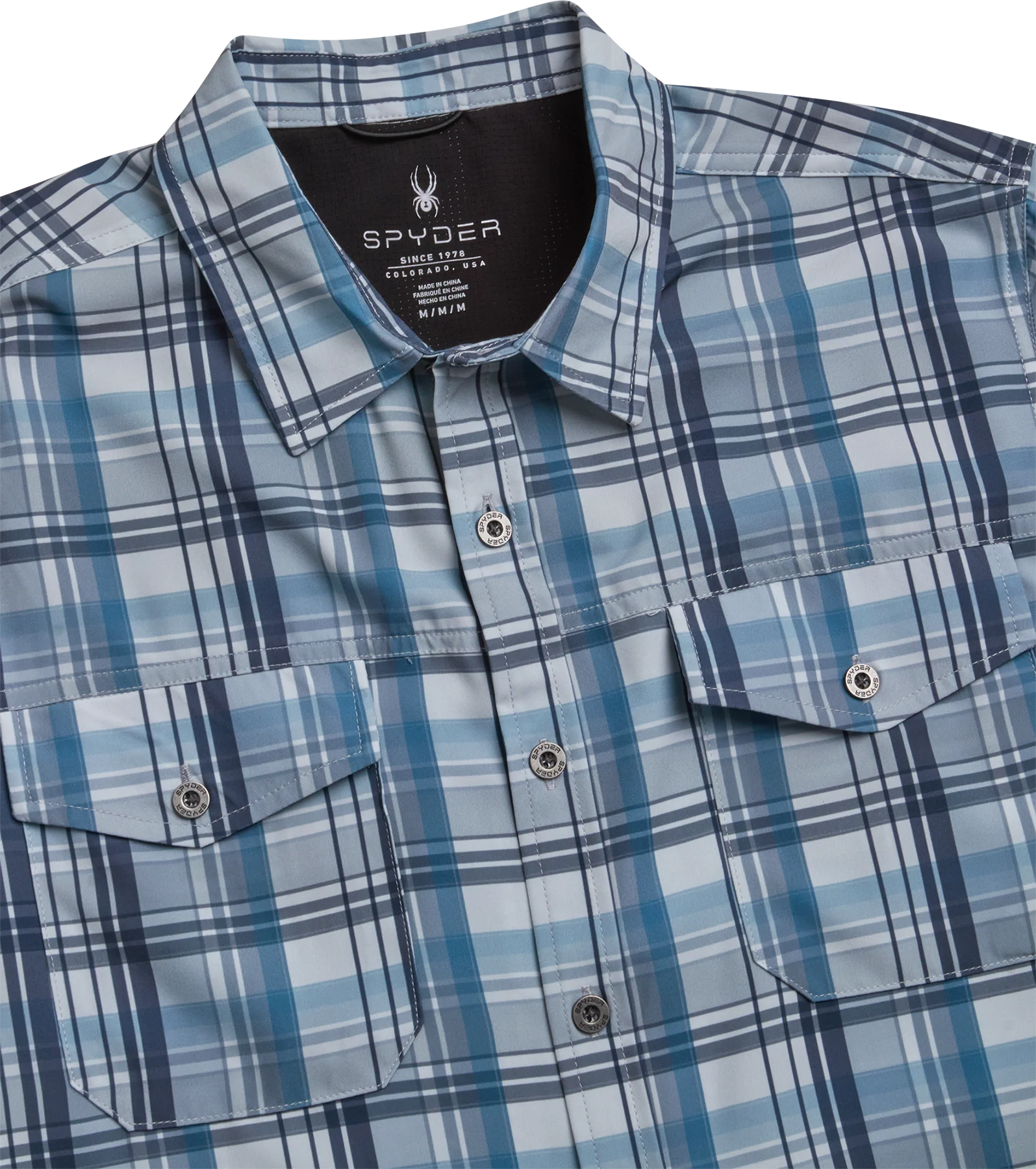 Men's Seaside Collared Shirt - Steel Grey - Image 2