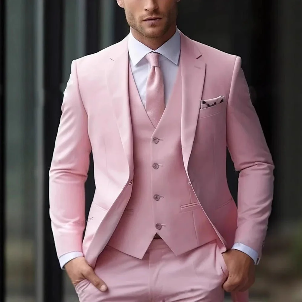 Mens Slim-Fit Light Luxury Suit - Image 4