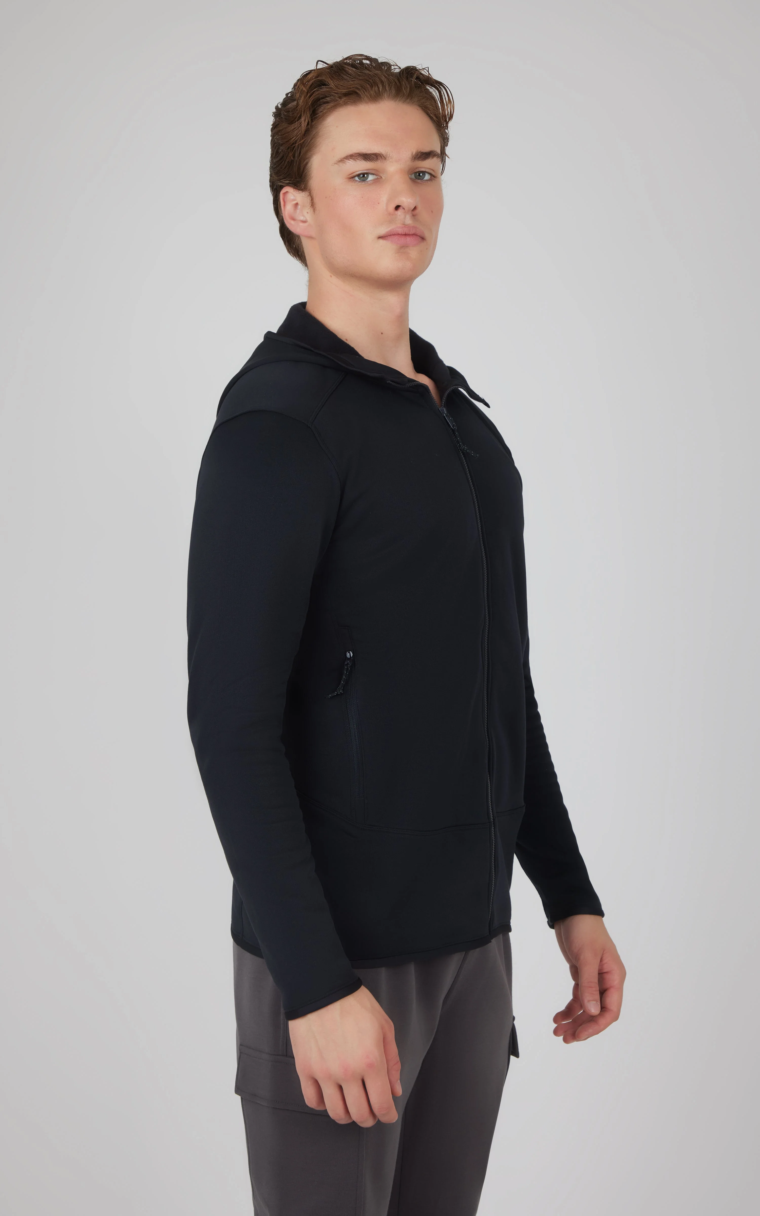Mens Softlite Fleece Inside Hoodie Jacket - Image 3