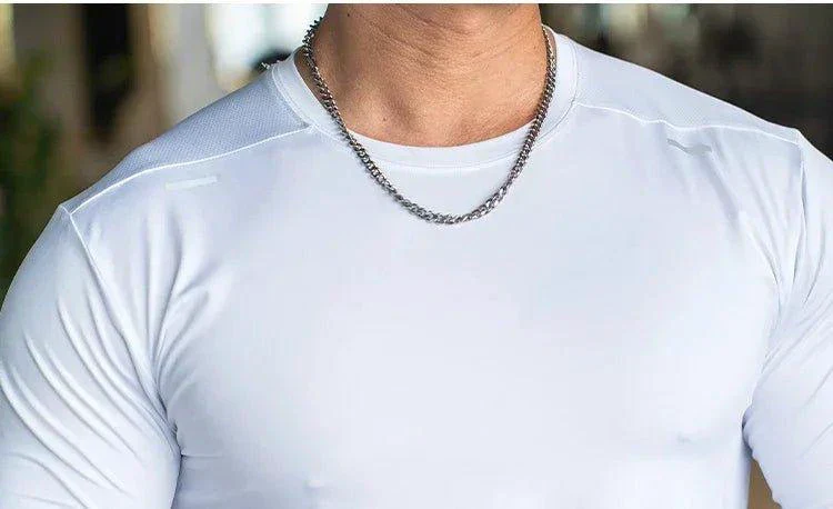 Men's Sports Fitness Long Sleeve Outdoor Badminton Quick Dry Training Shirt Casual Thin Running Top Bodybuilding Sportswear - Image 20