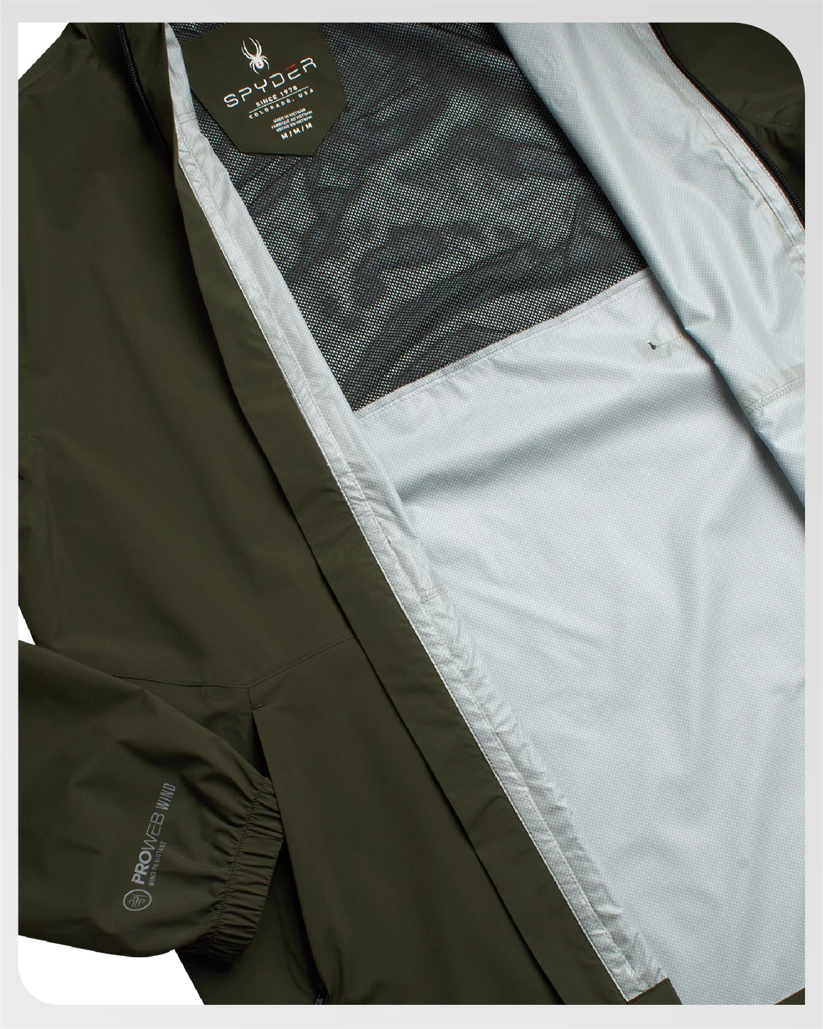 Men's Spring Showers Jacket - Olive - Image 3