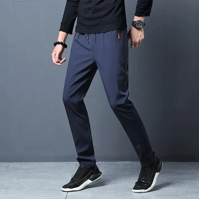 Men's Stretch Slim Fit Cargo Jogger Pants – Elastic Waist - Image 4