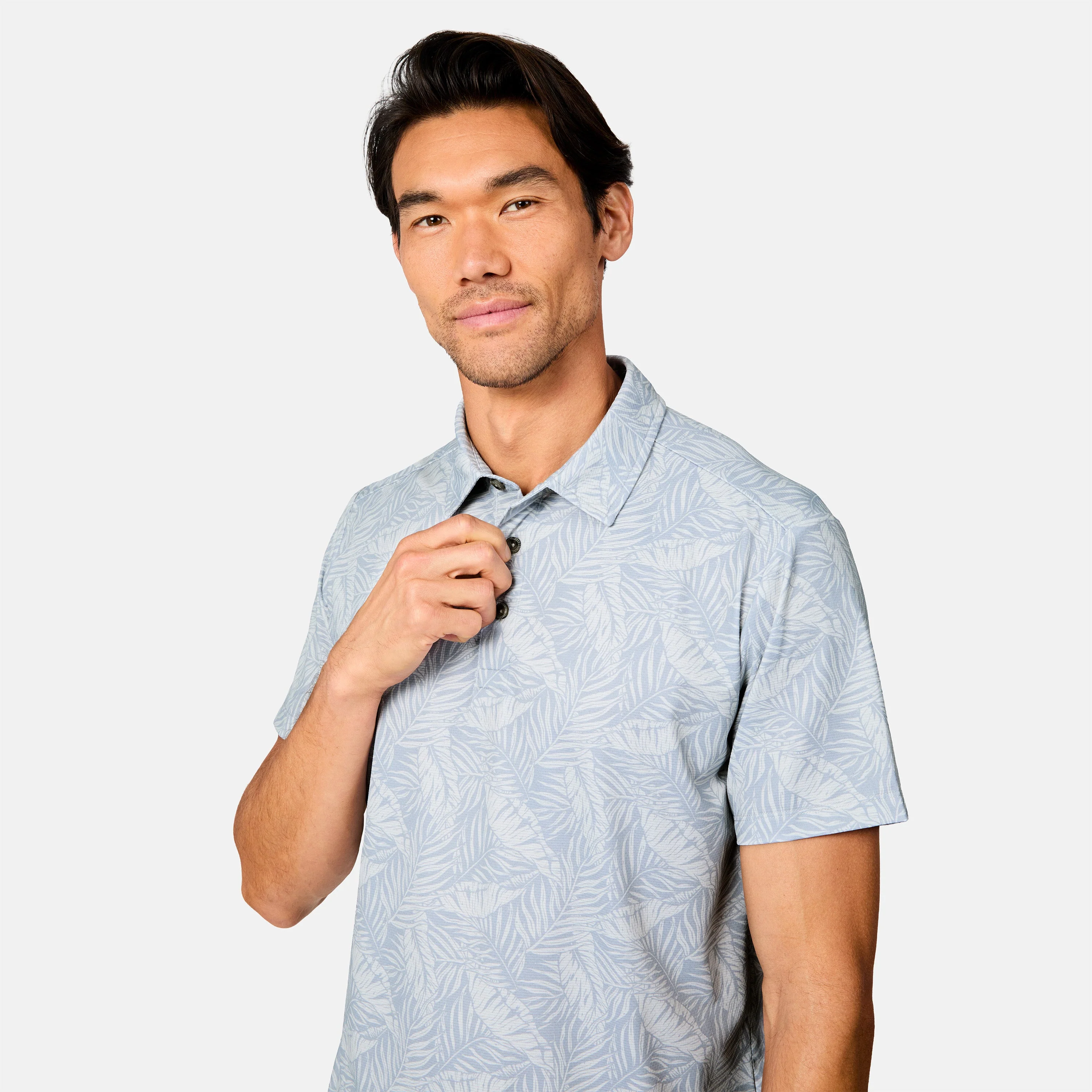 Men's SunFree UPF Printed Polo Shirt - Image 3