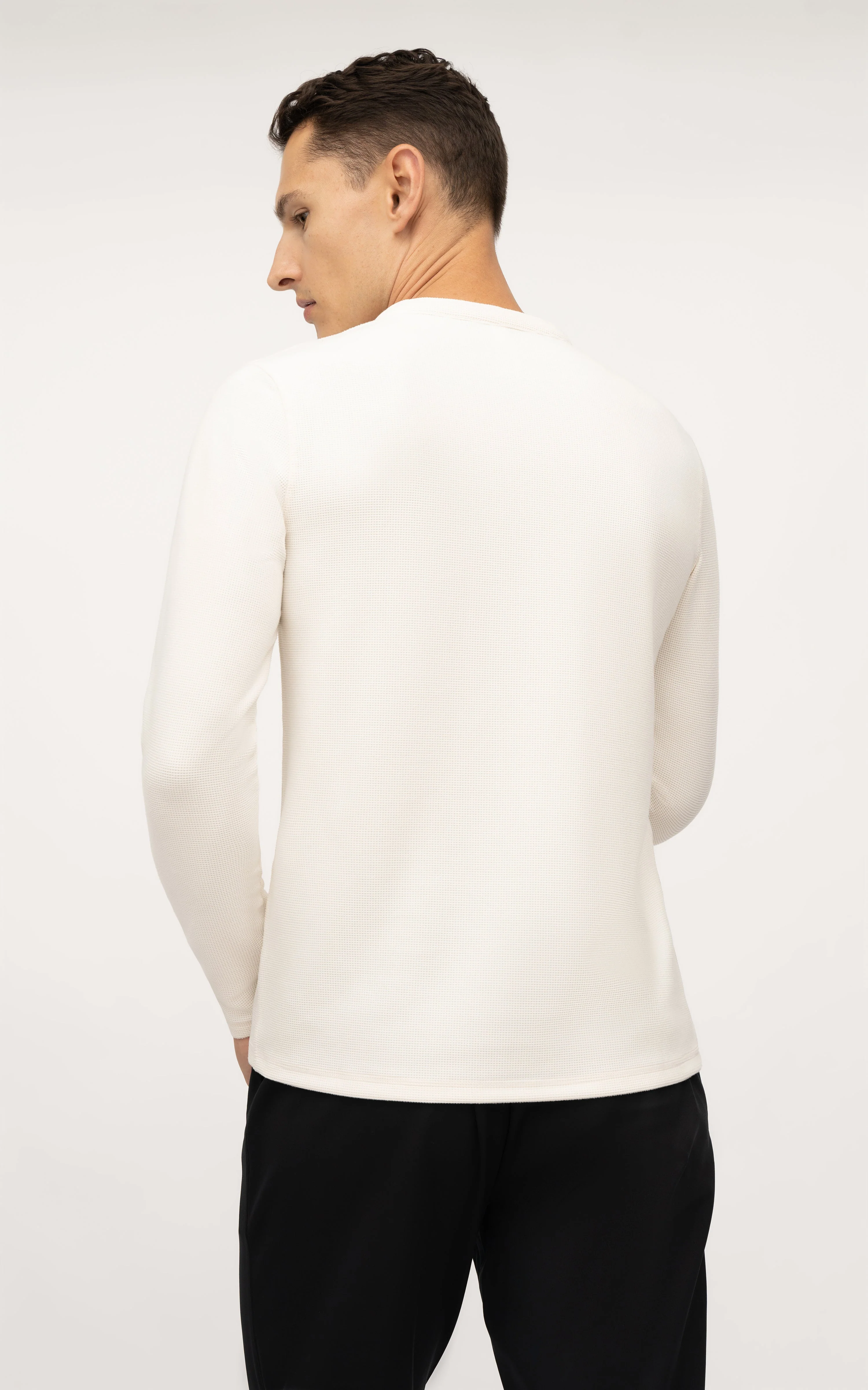 Mens Supreme Airtech Long Sleeve Henley Shirt - Image 3