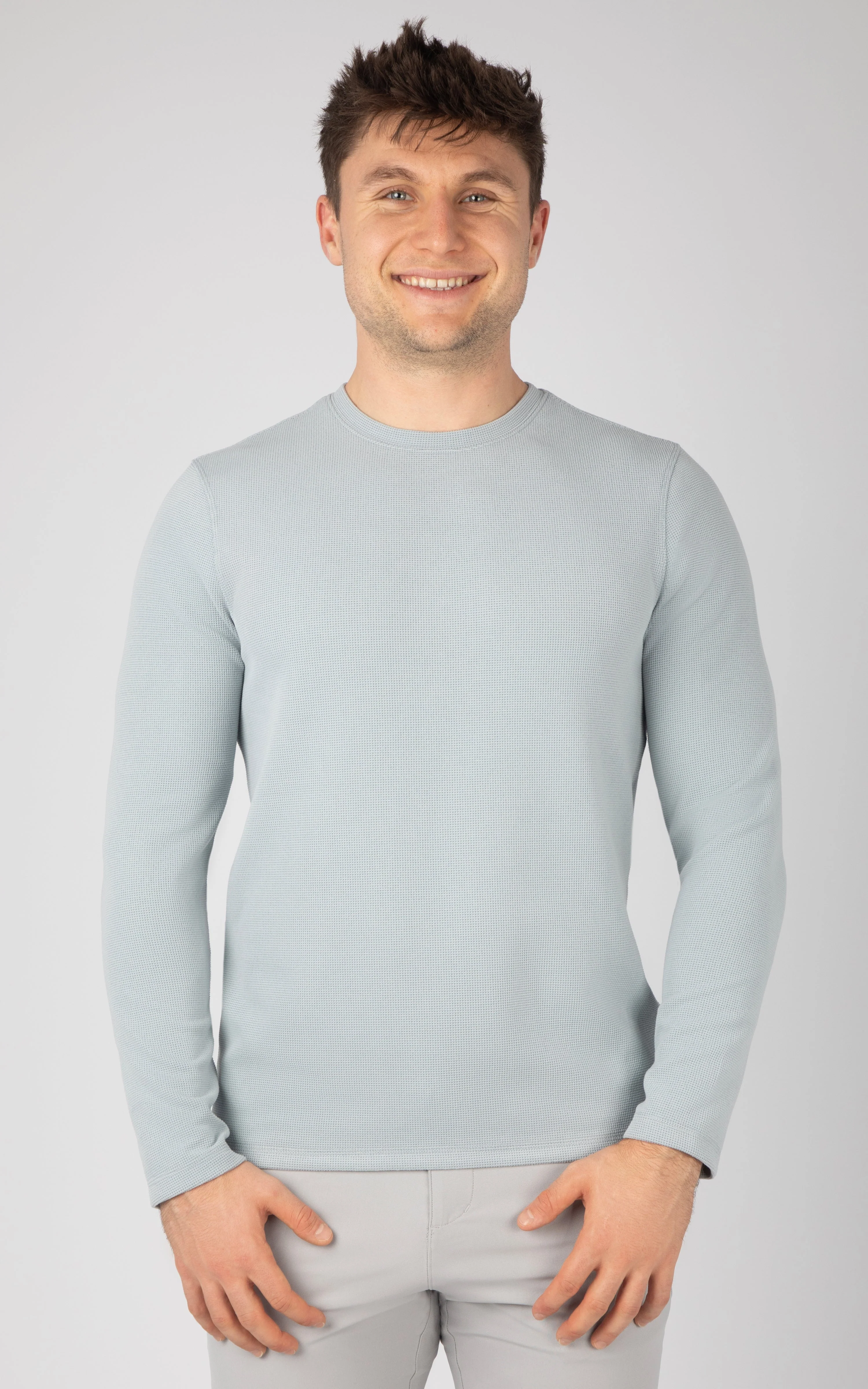Mens Supreme Hyperlite Waffle Long Sleeve Crew Neck Shirt - Image 19
