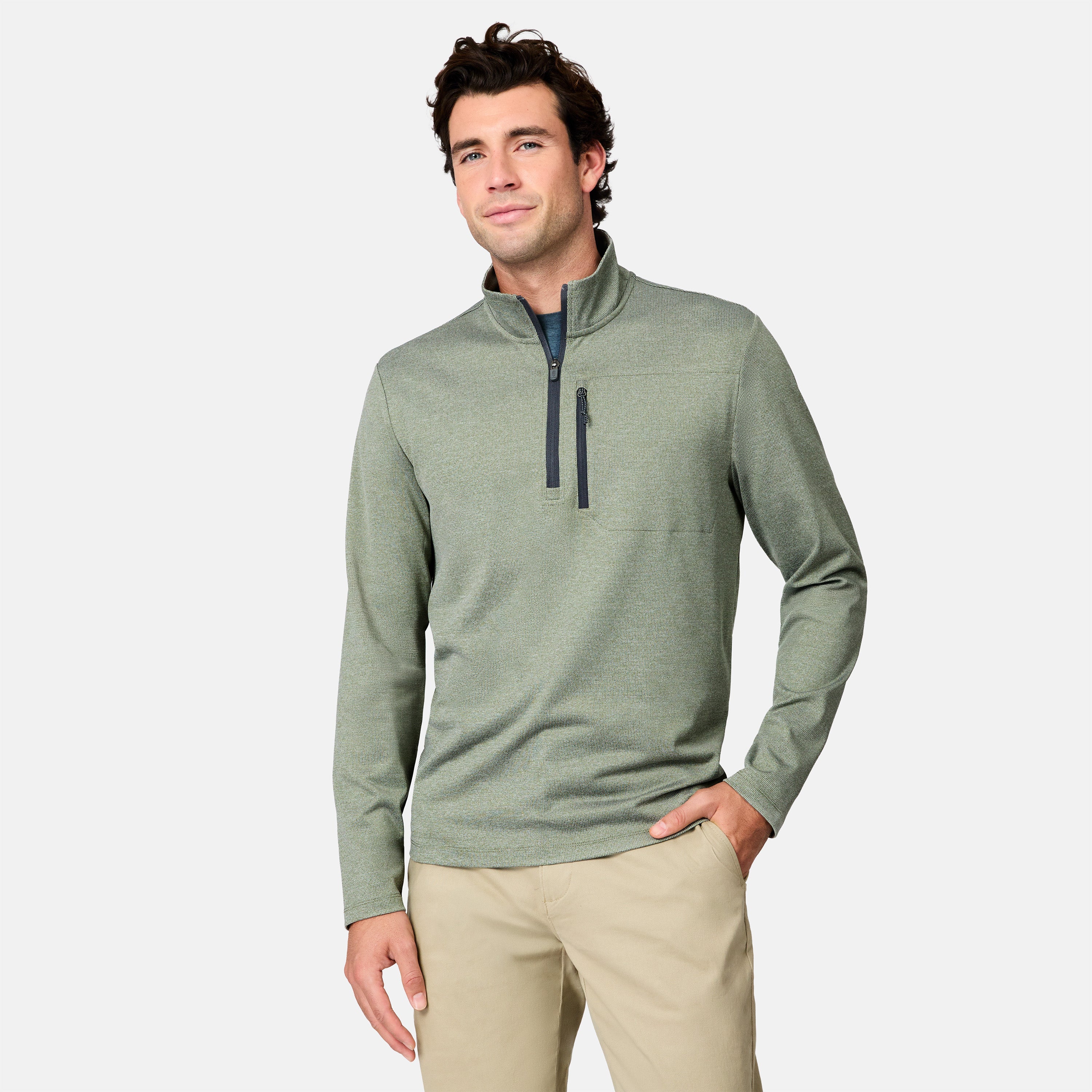Men's Tech Double Face Quarter Zip Shirt - Image 6