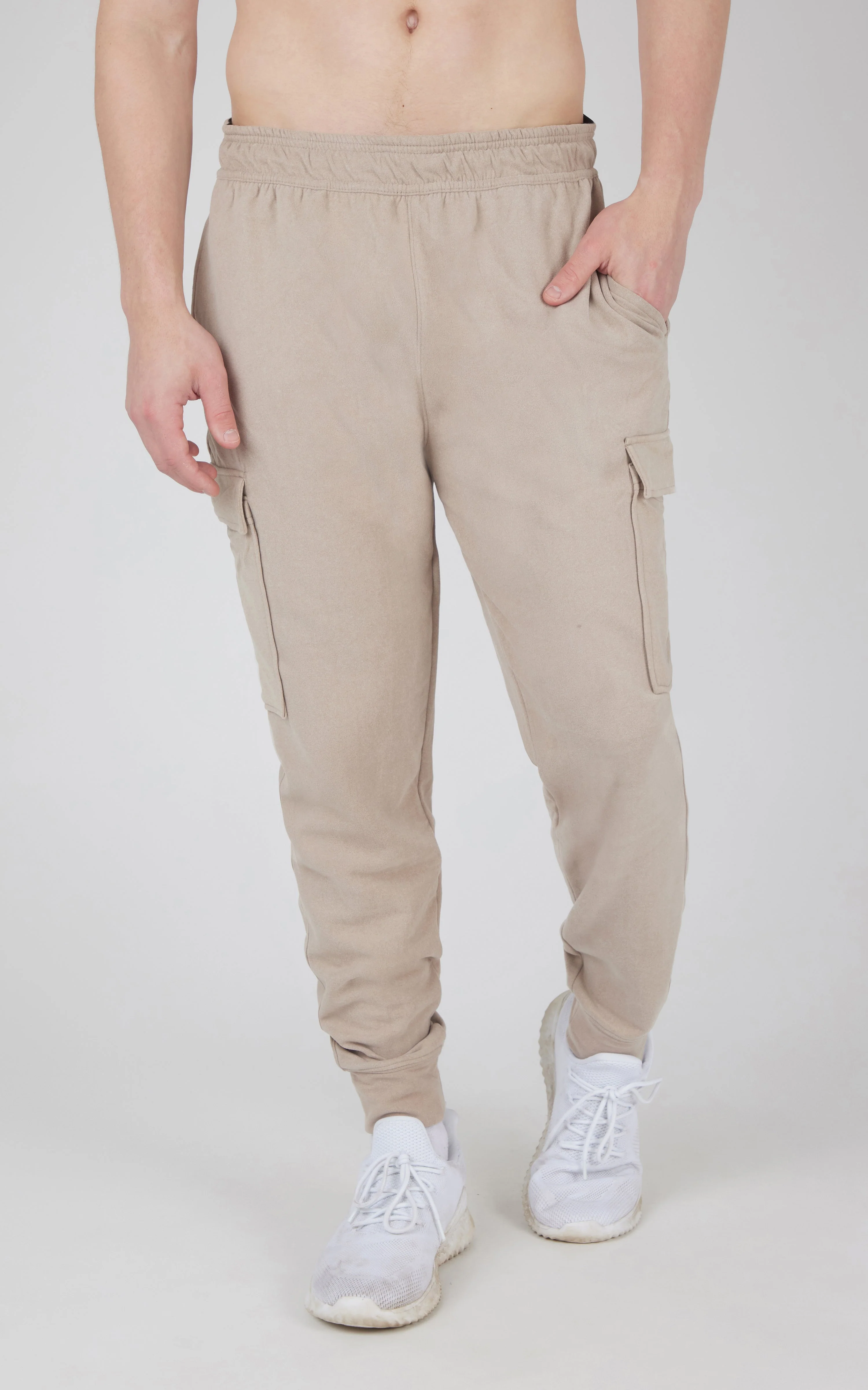 Mens Ultra Melange James Fleece Cargo Jogger - Image 5