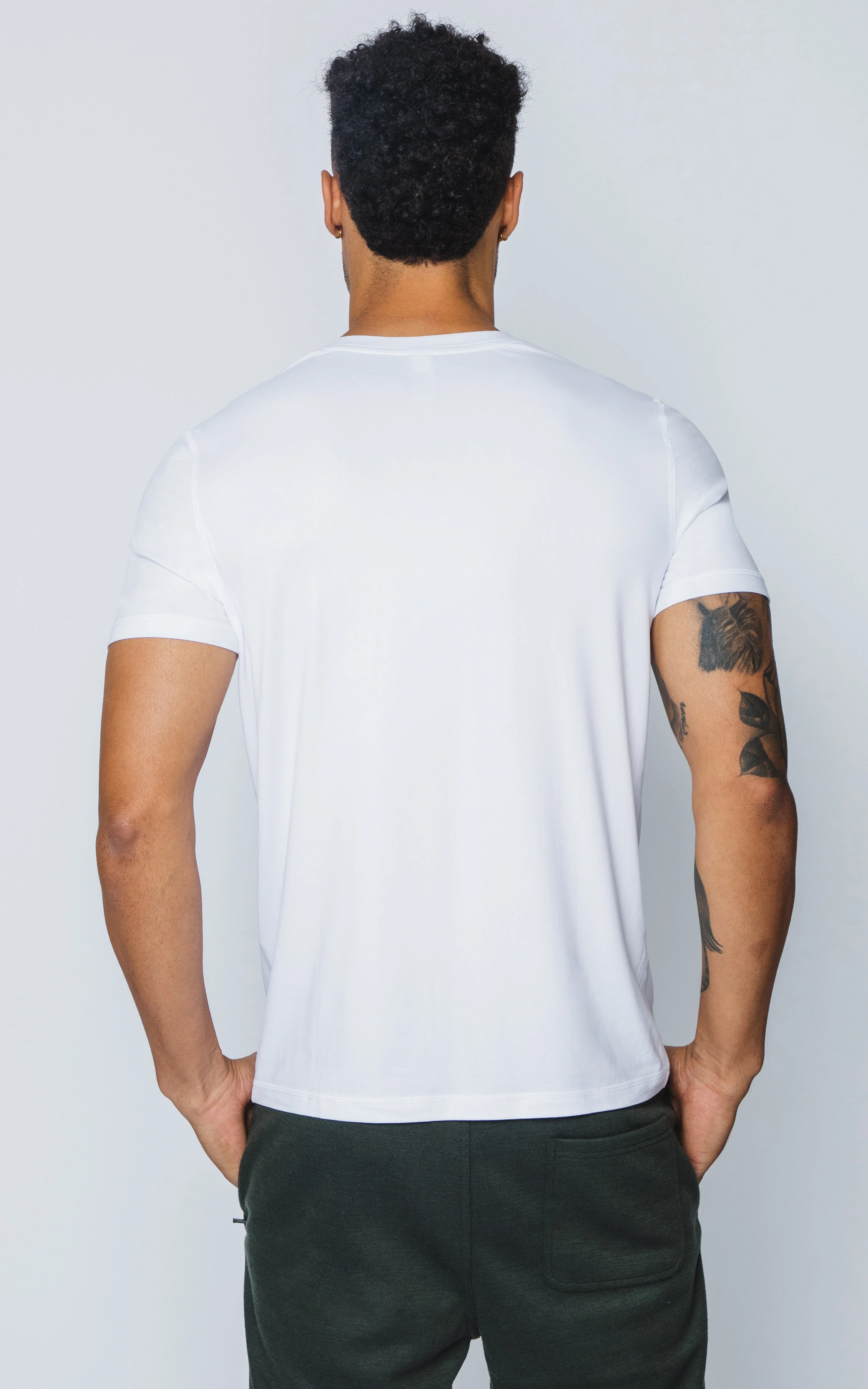 Mens V-Neck Short Sleeve Shirt - Image 12