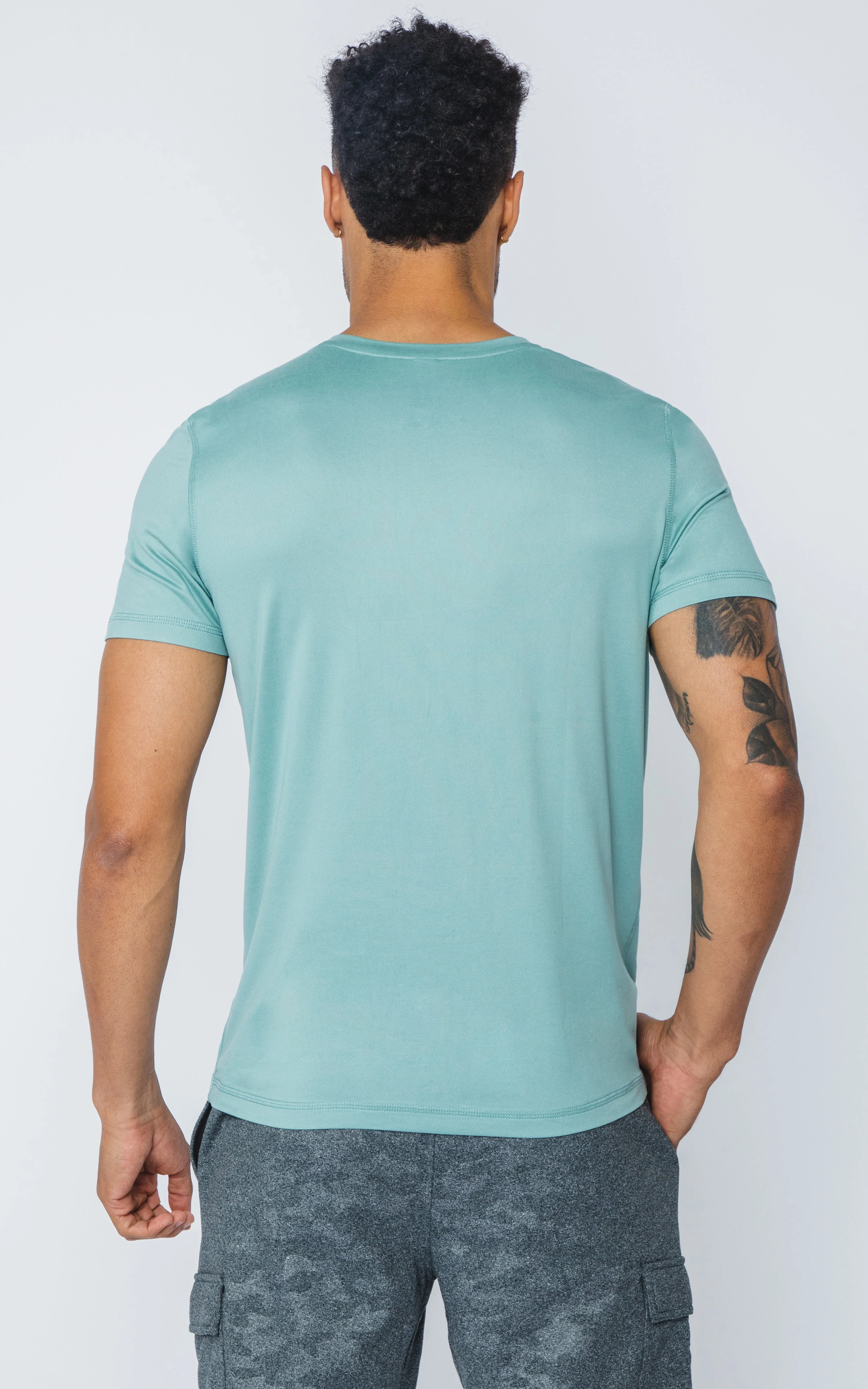 Mens V-Neck Short Sleeve Shirt - Image 8