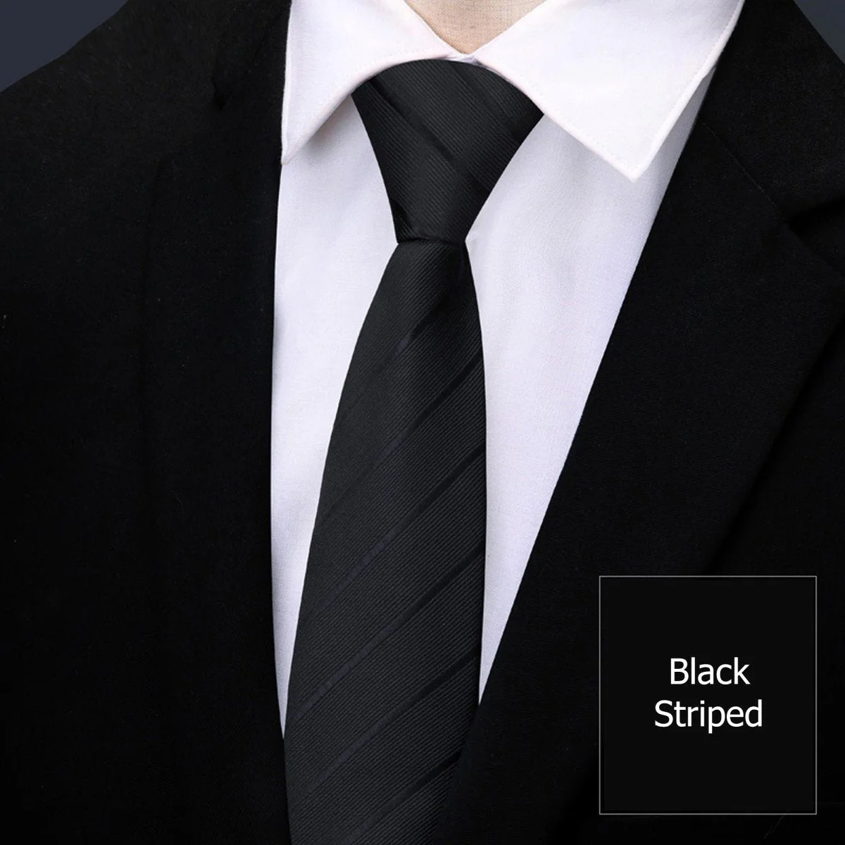 Men's Zipper Necktie - Pre-Tied Formal Tie - Image 3