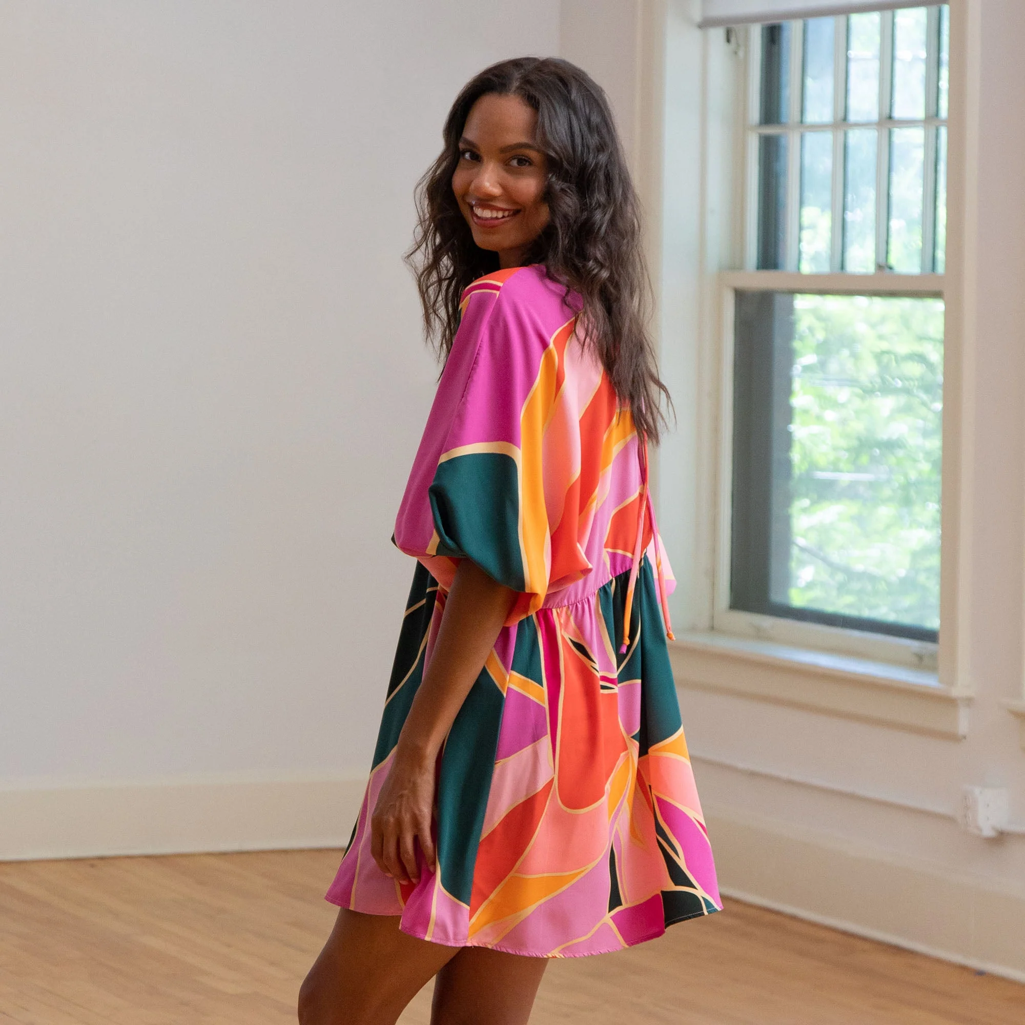 Metamorphosis Kimono Mini Dress - Image 2