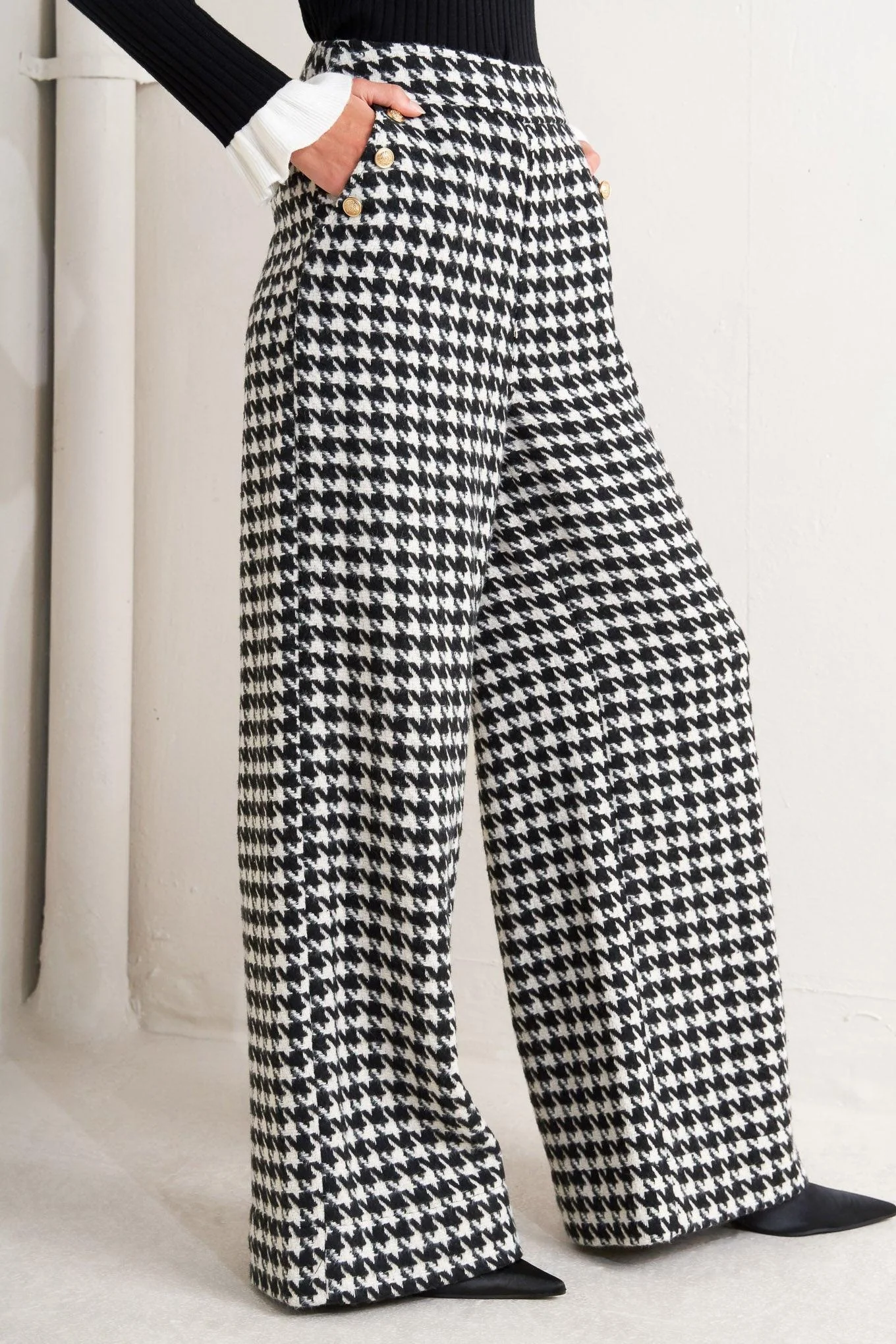 Metro Icon Woven Houndstooth Pants - Image 5