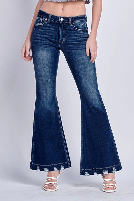 Mia Mid Rise Super Flare Jeans - Image 10