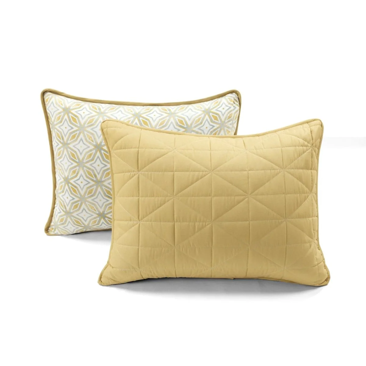 Mid Century Modern Geo Reversible Quilt 3 Piece Set - Image 7
