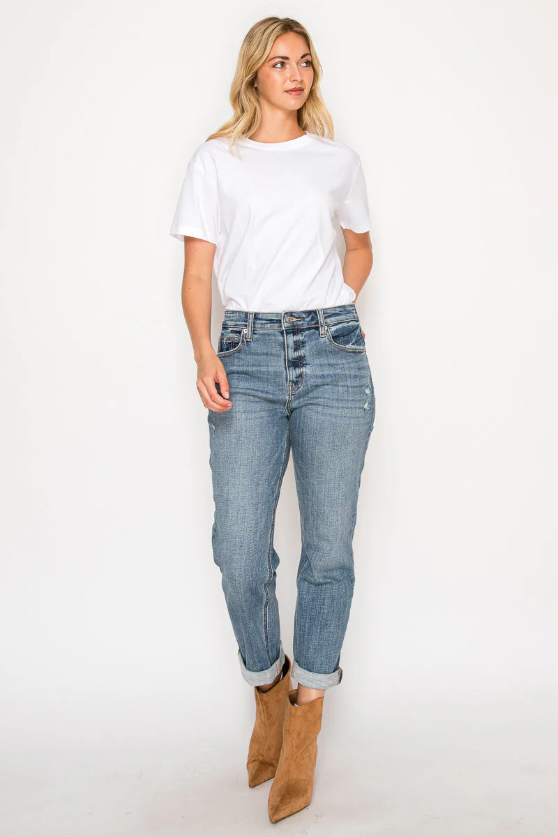 Mid Rise Modern Boyfriend Jeans - Image 3