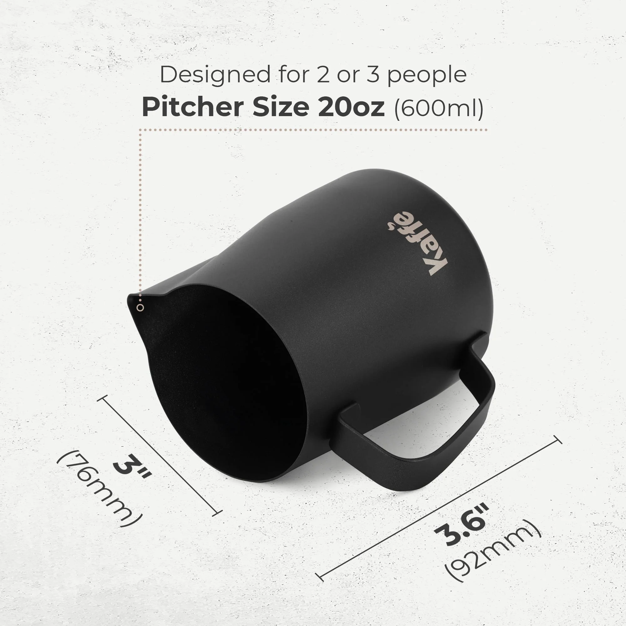 Milk Frothing Pitcher (20oz / 600ml), KFFP02 - Image 4