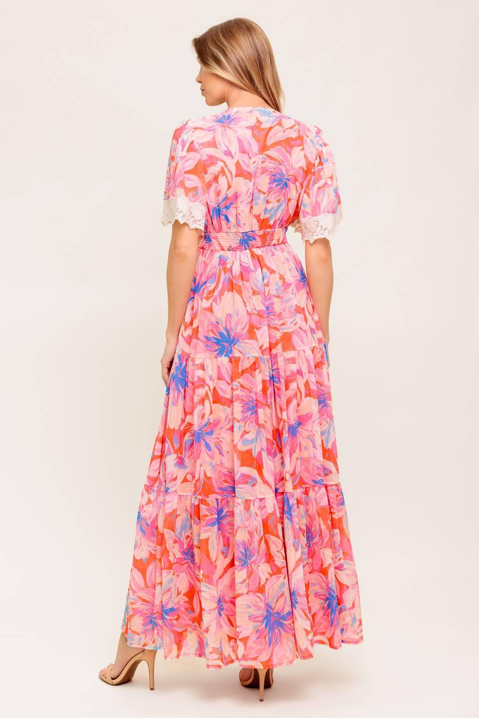 Minimal Bloom Woven Maxi Dress - Image 6