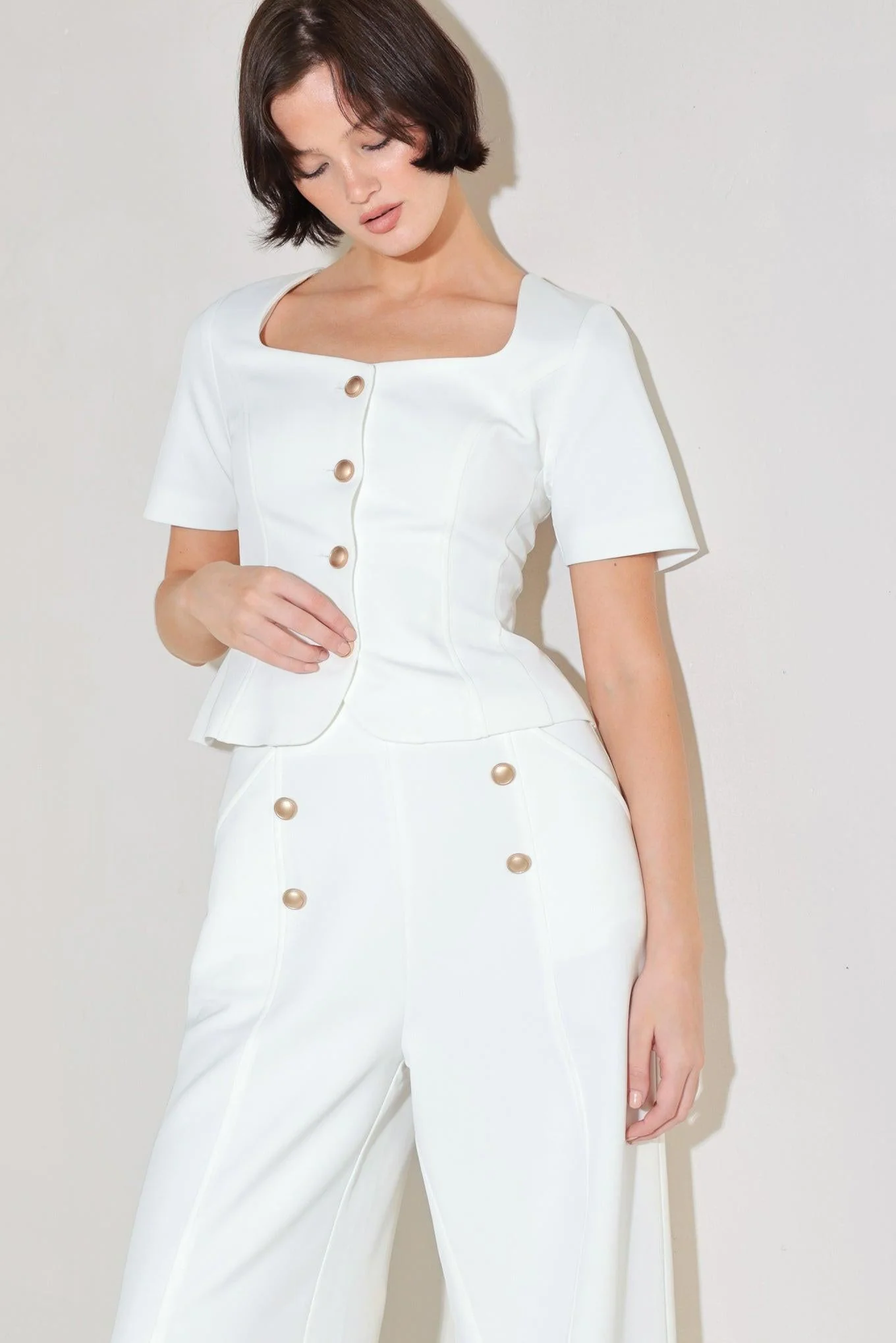 Minimal Prestige Woven Top - Image 5