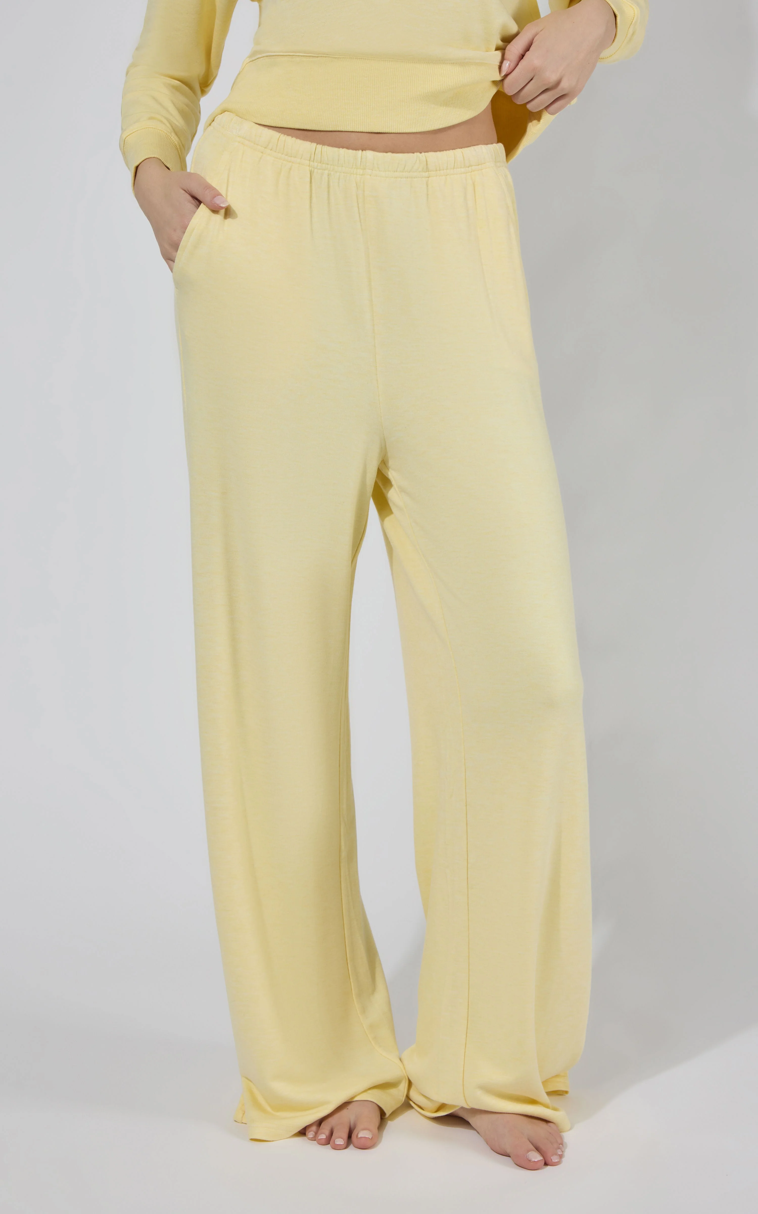 Modal Terry Relaxed Wide Pant - Image 4