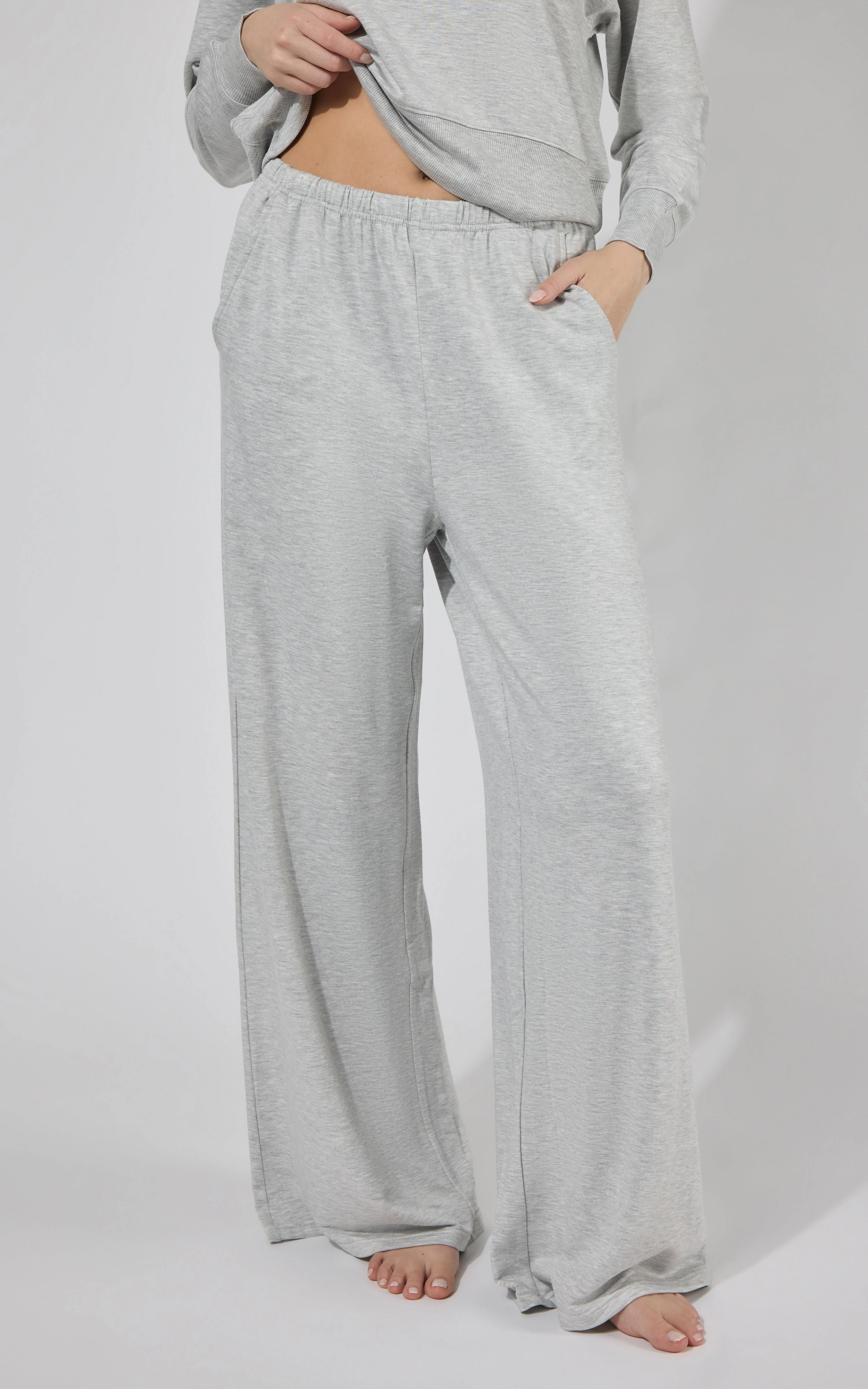Modal Terry Relaxed Wide Pant - Image 6