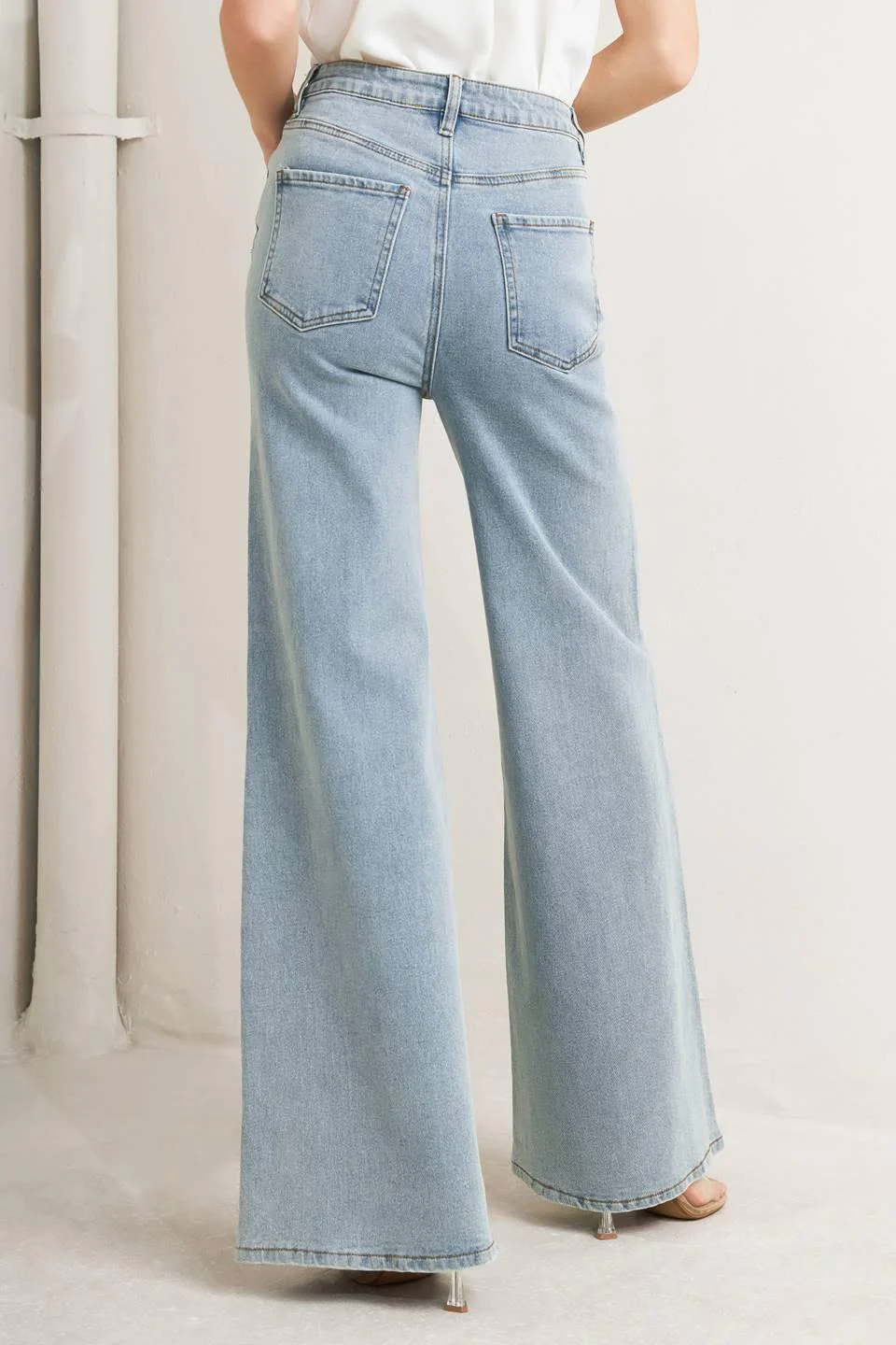 Modern Neutral Denim Pants - Image 5