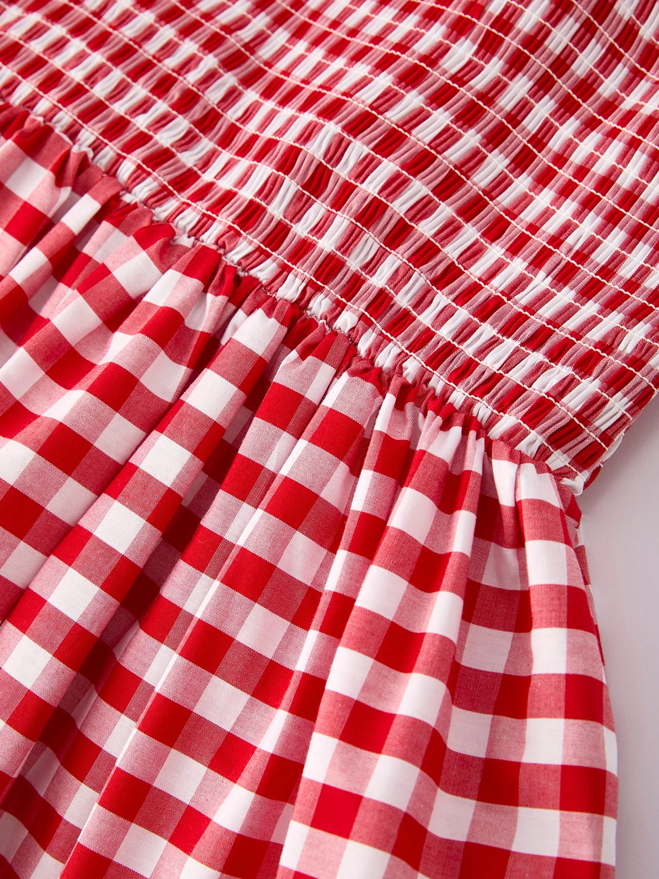 Mommy & Me Adult Dress – Red Plaid Sleeveless Outfit for Party - Image 5