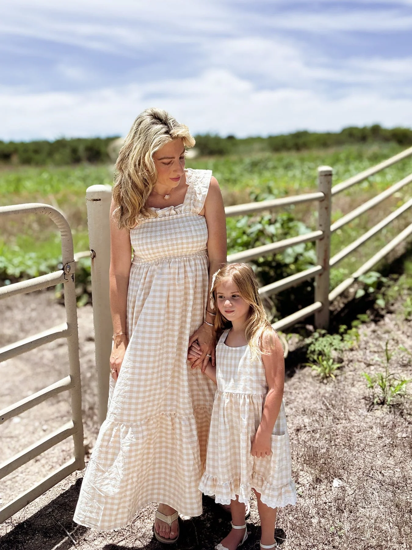 Mommy & Me Plaid Girl  Dress With Pocket - Image 2