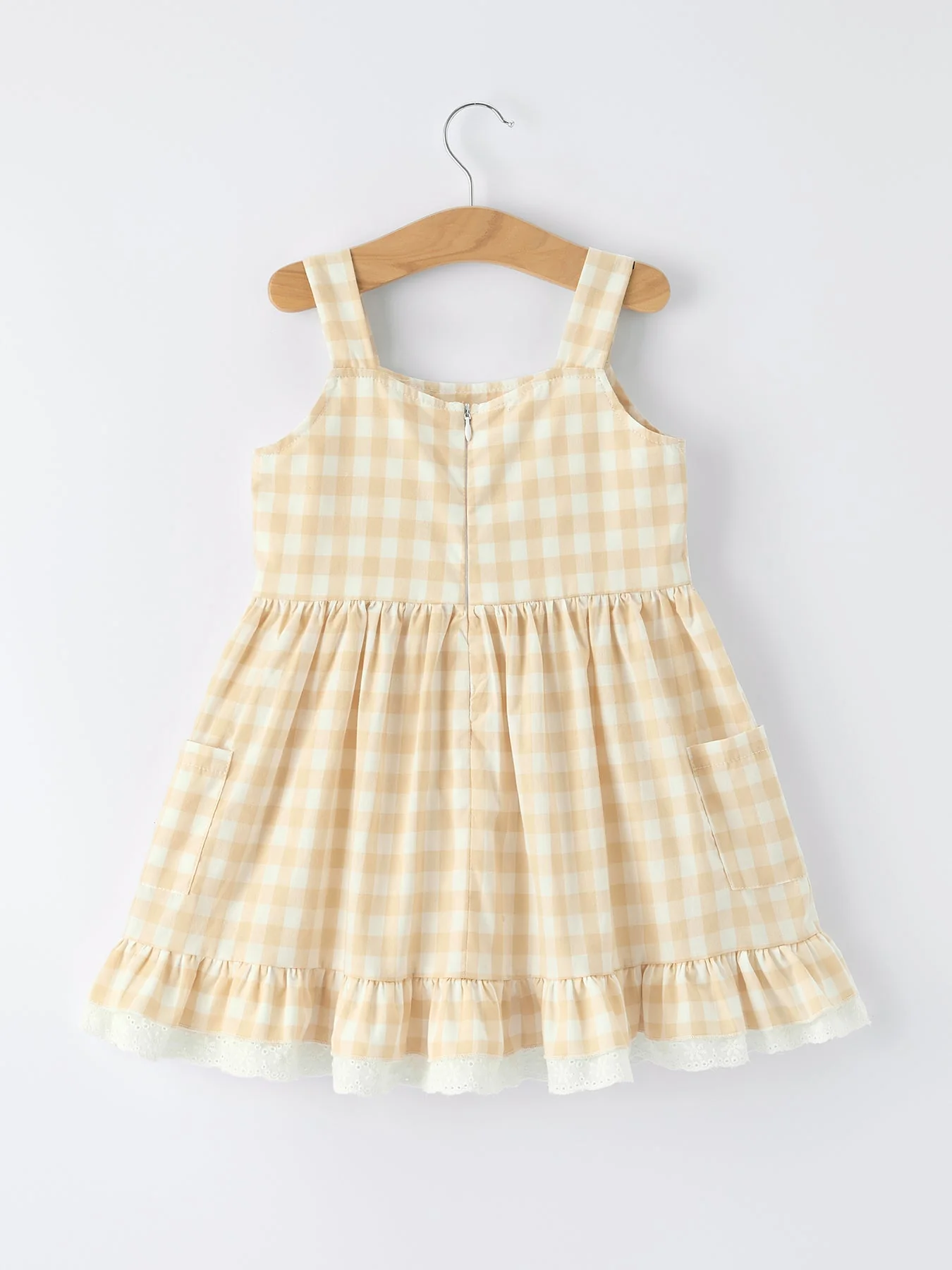 Mommy & Me Plaid Girl  Dress With Pocket - Image 6