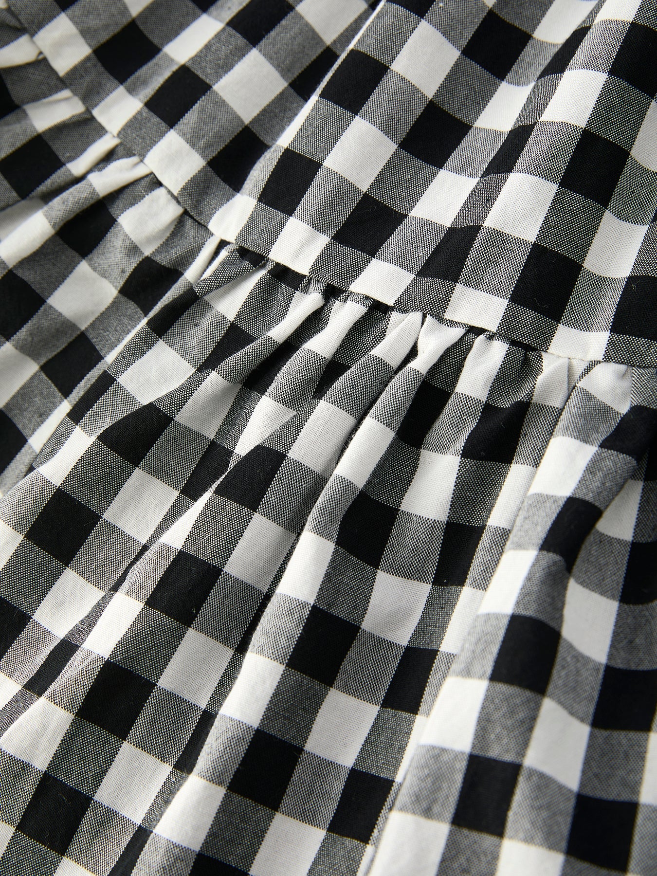 Mommy & Me Plaid Girl Smocked Ruffle Dress - Image 8