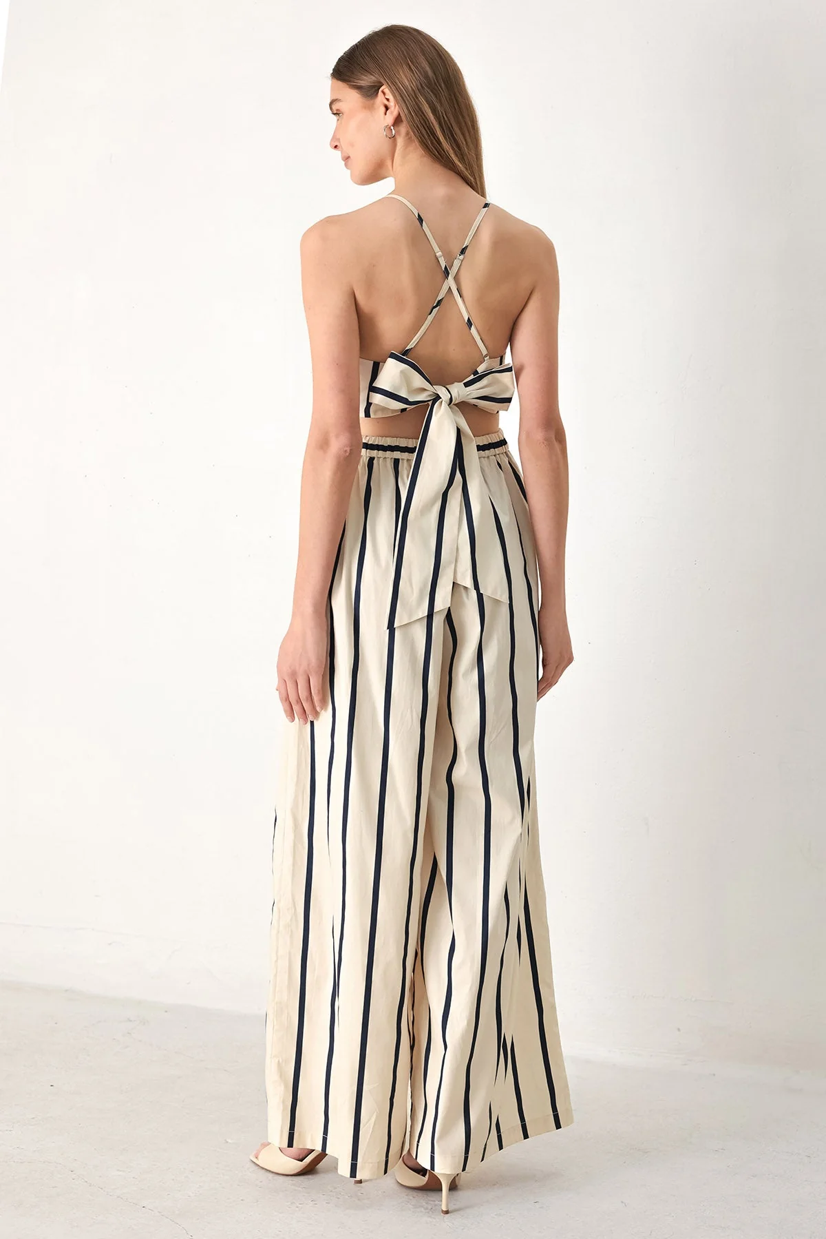 Monaco Stripe Woven Jumpsuit - Image 2