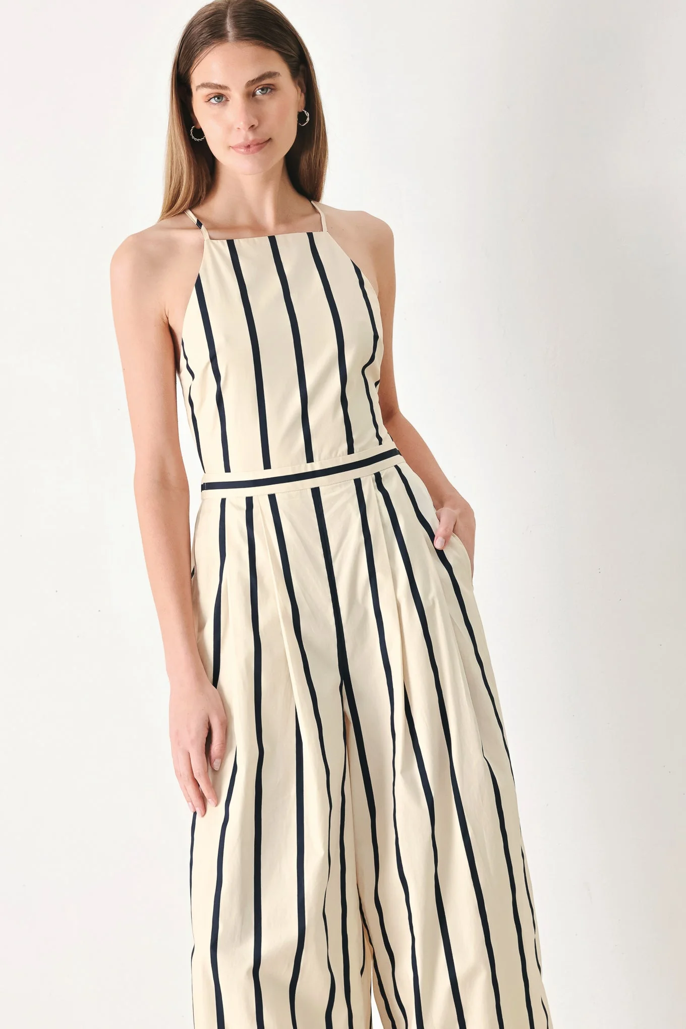 Monaco Stripe Woven Jumpsuit - Image 5