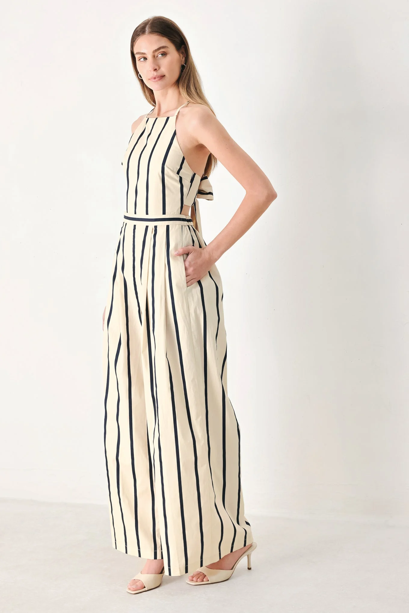 Monaco Stripe Woven Jumpsuit - Image 6