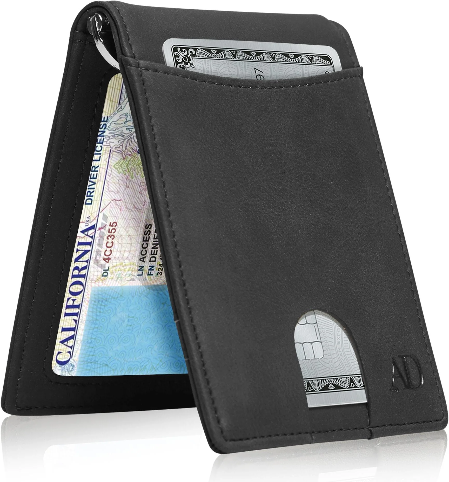 Money Clip Bifold Wallet W/ Pull Strap - Image 13