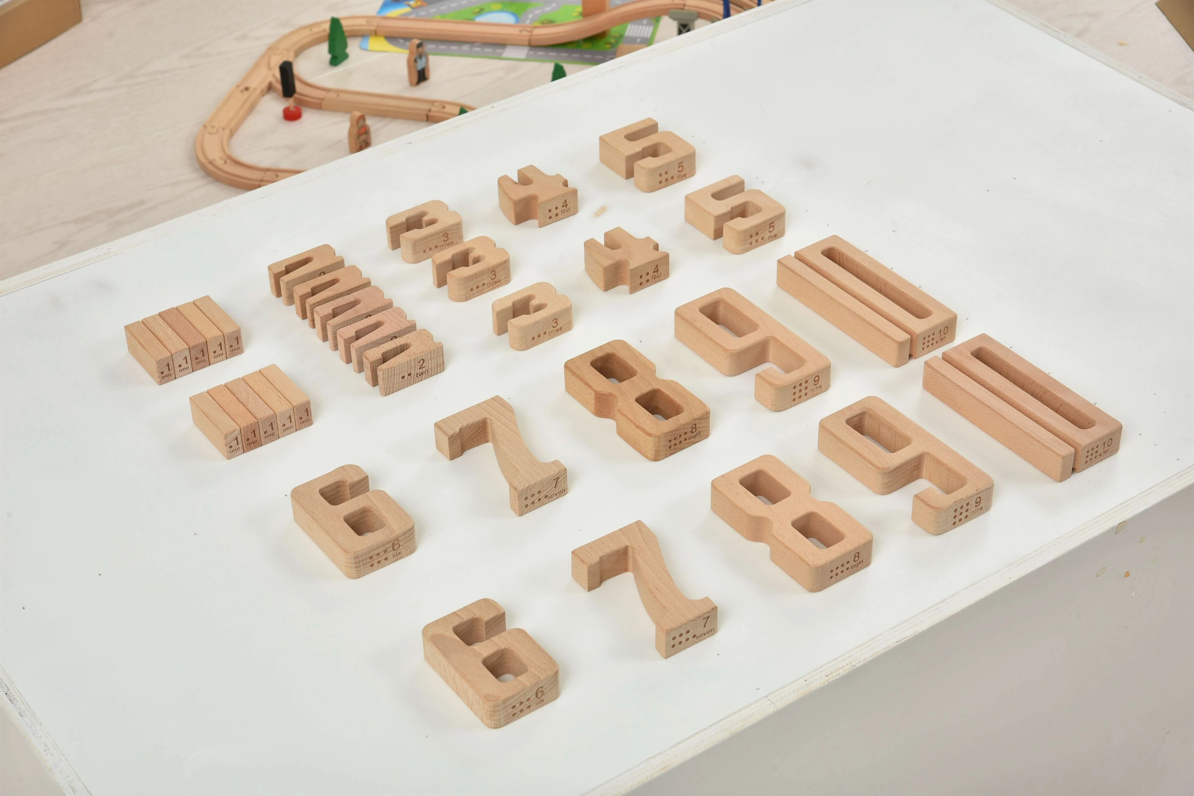 Montessori Wooden Number Height Blocks – Self-Correcting Math Learning Set - Image 10