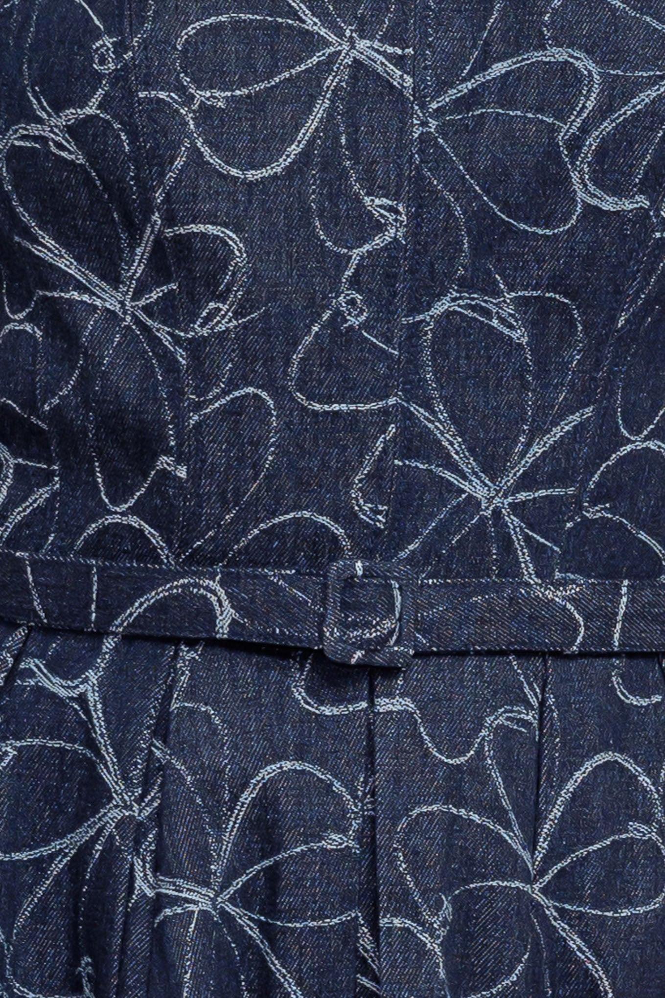 Moondust Garden Denim Midi Dress - Image 6
