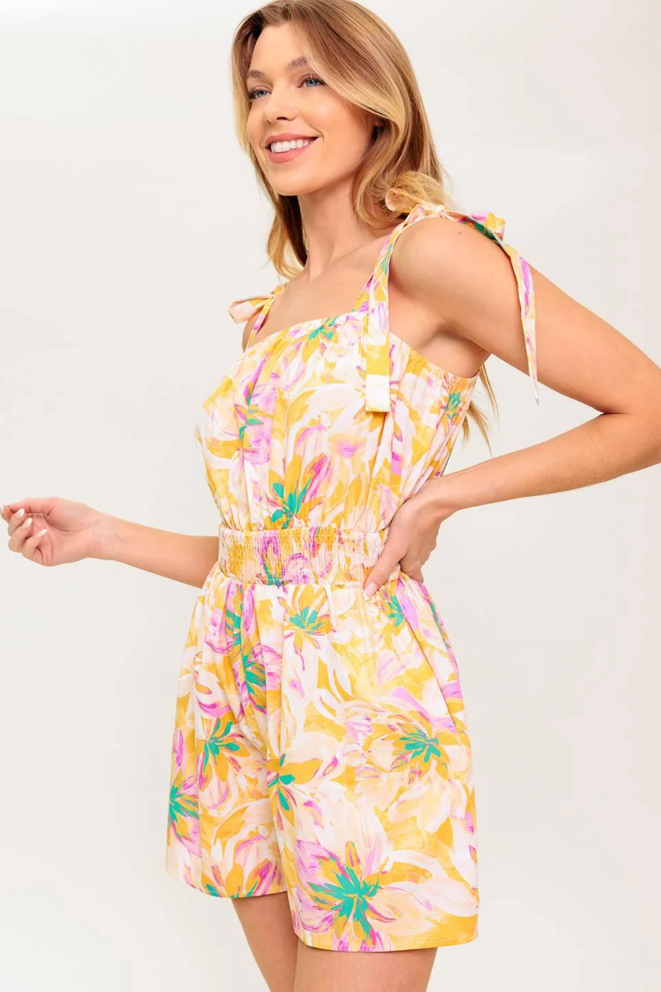 Moonlit Pathway Woven Romper - Image 4