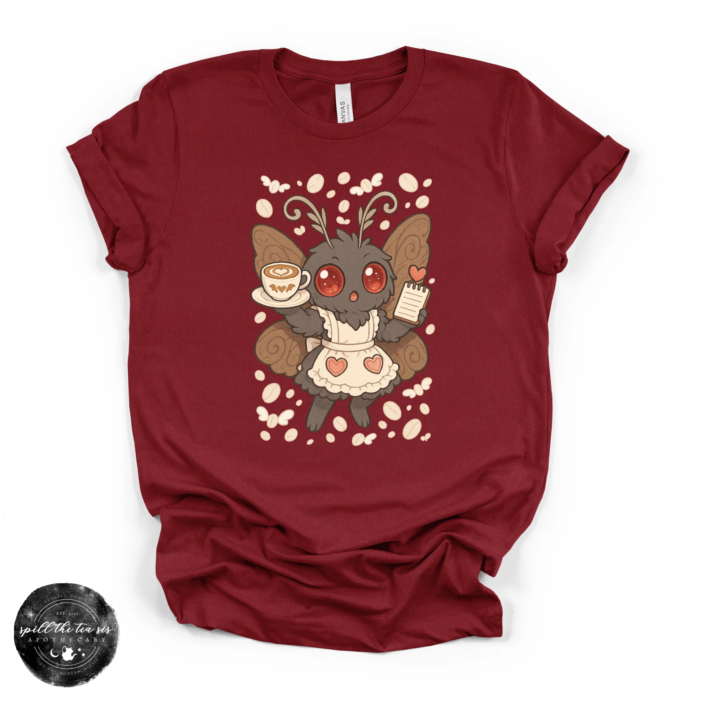 Mothman’s Girlfriend Tee | Cryptid Graphic T-Shirt - Image 2